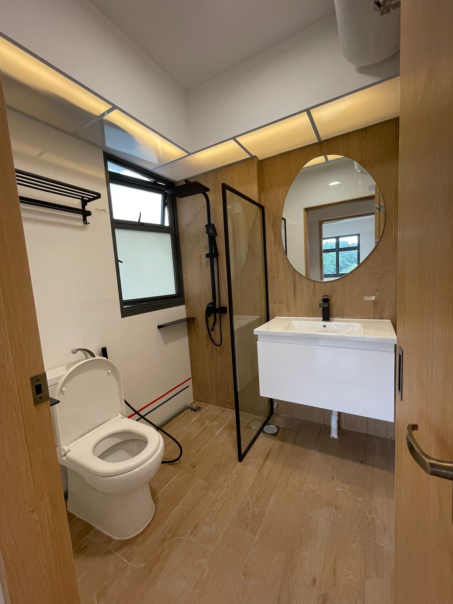 Country Design - Bathroom - HDB 4 Room - Design by Six Dimension Design & Decor Pte Ltd