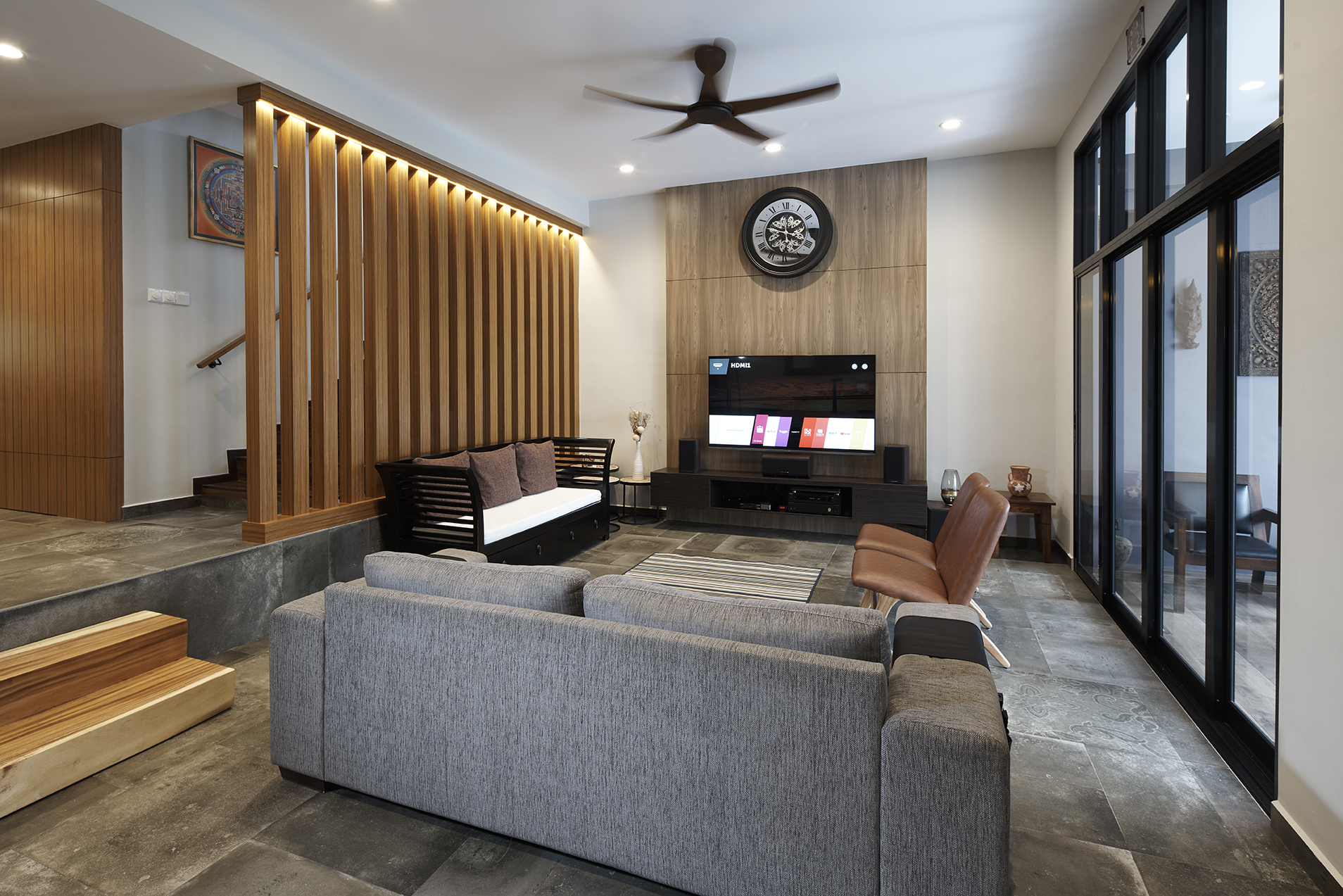 Contemporary, Modern Design - Living Room - Landed House - Design by Six Dimension Design & Decor Pte Ltd