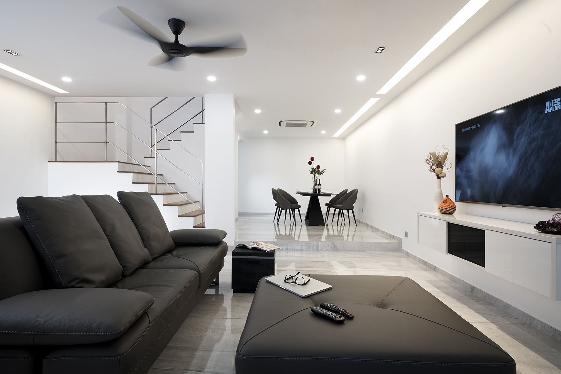 Modern Design - Living Room - Landed House - Design by Six Dimension Design & Decor Pte Ltd