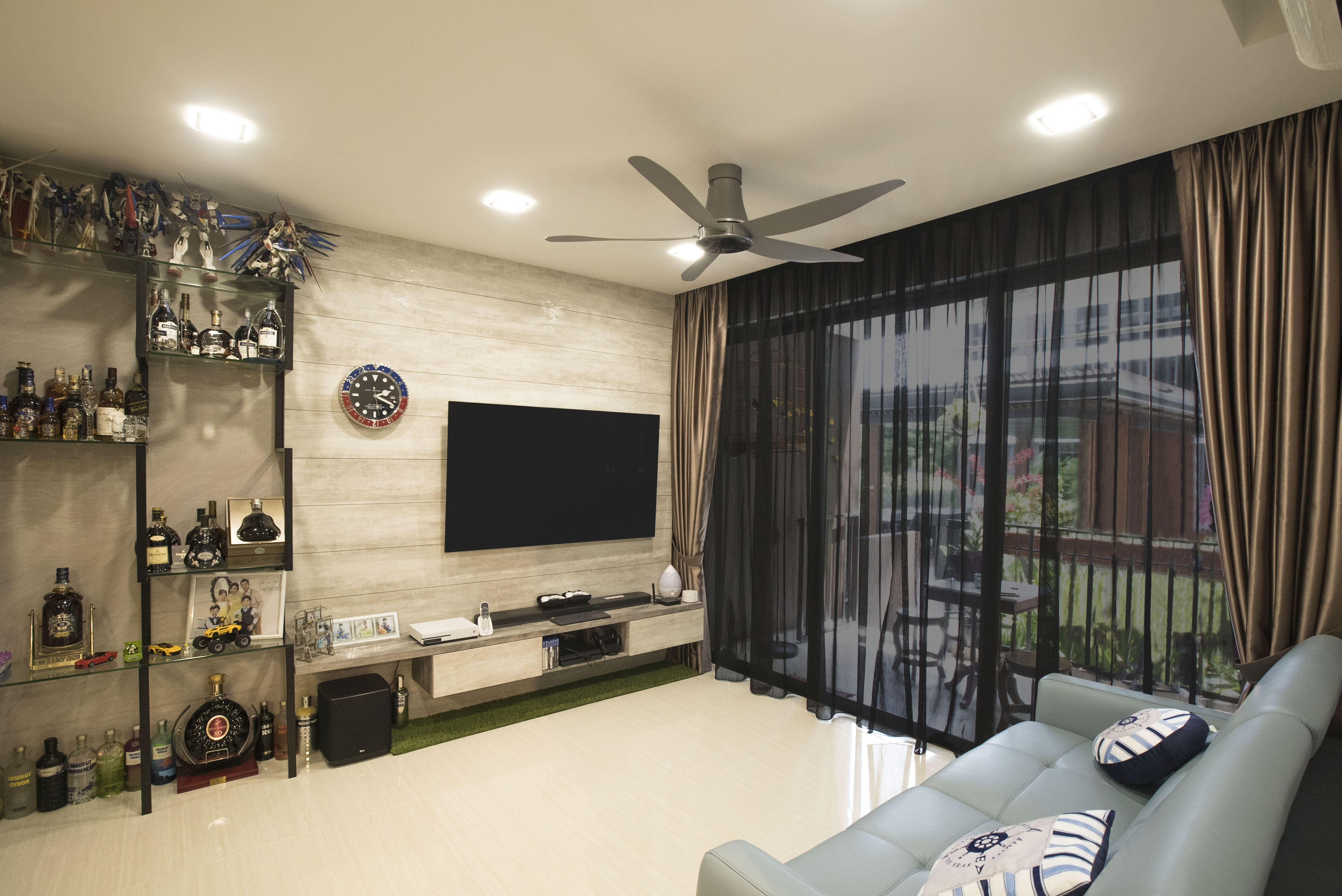 Modern Design - Living Room - Condominium - Design by Sky Creation