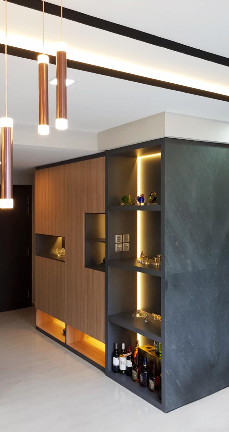 Industrial, Resort Design - Living Room - Condominium - Design by Sky Creation
