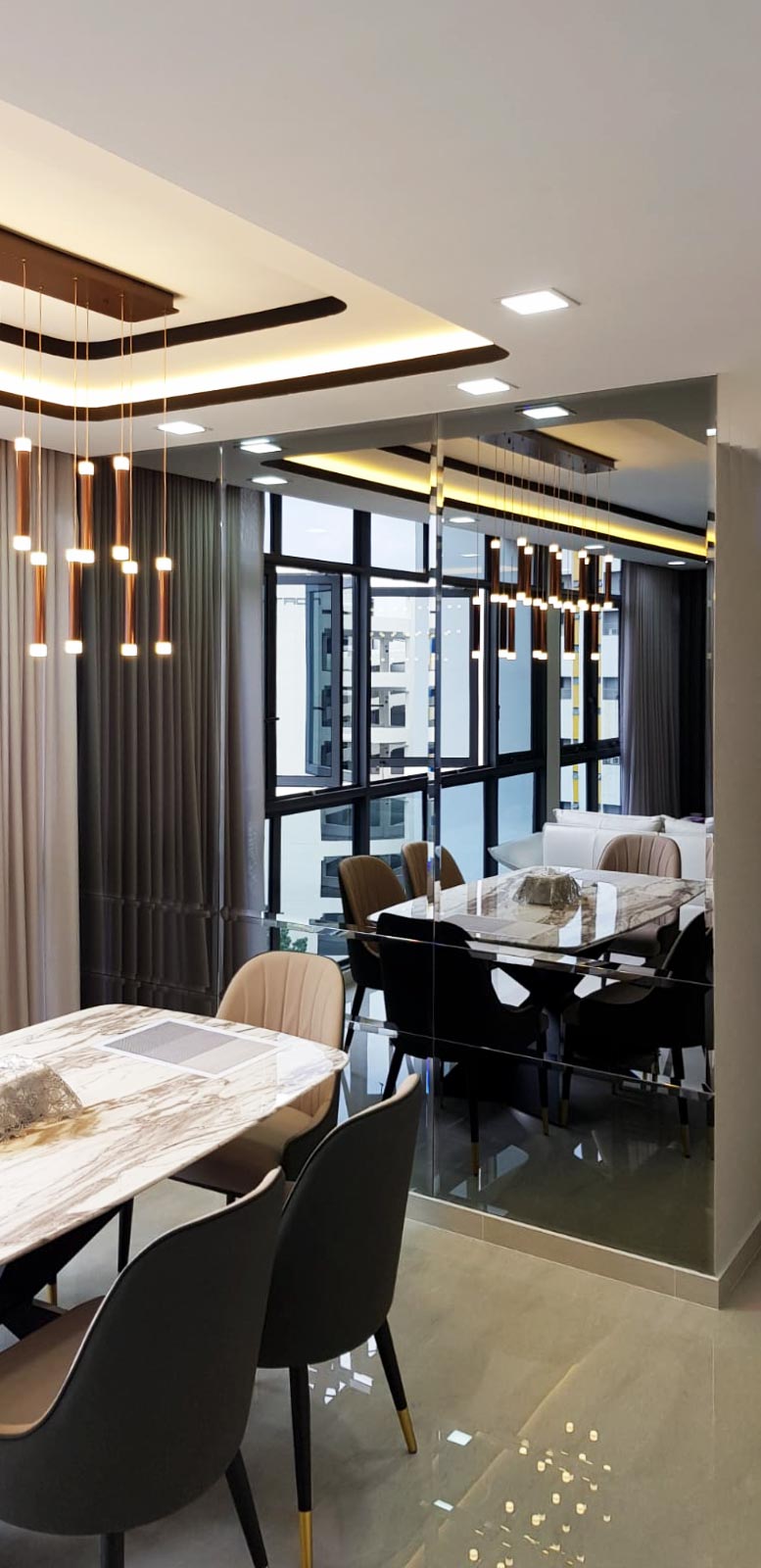 Industrial, Resort Design - Dining Room - Condominium - Design by Sky Creation
