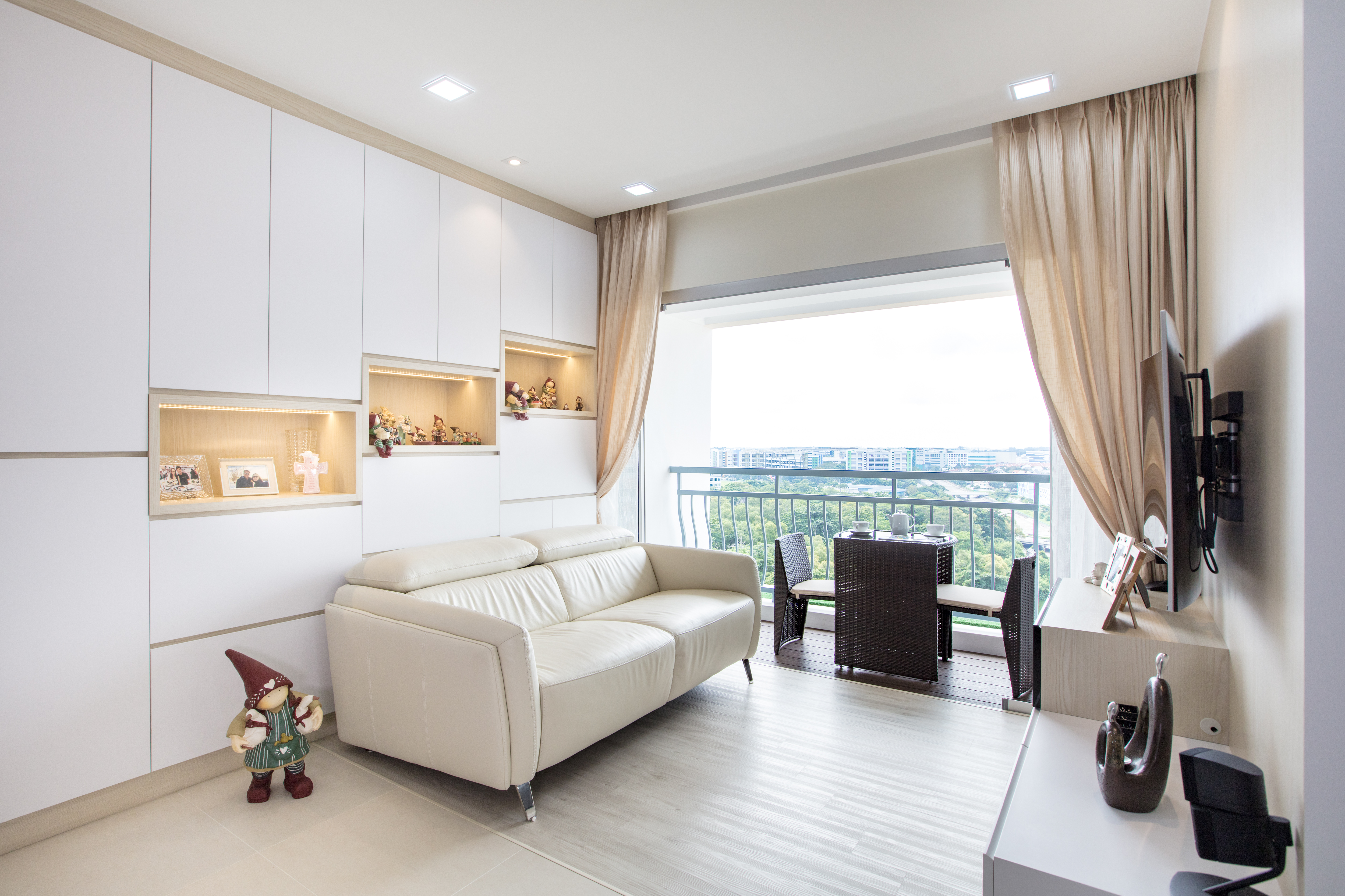 Minimalist Design - Living Room - Condominium - Design by Sky Creation