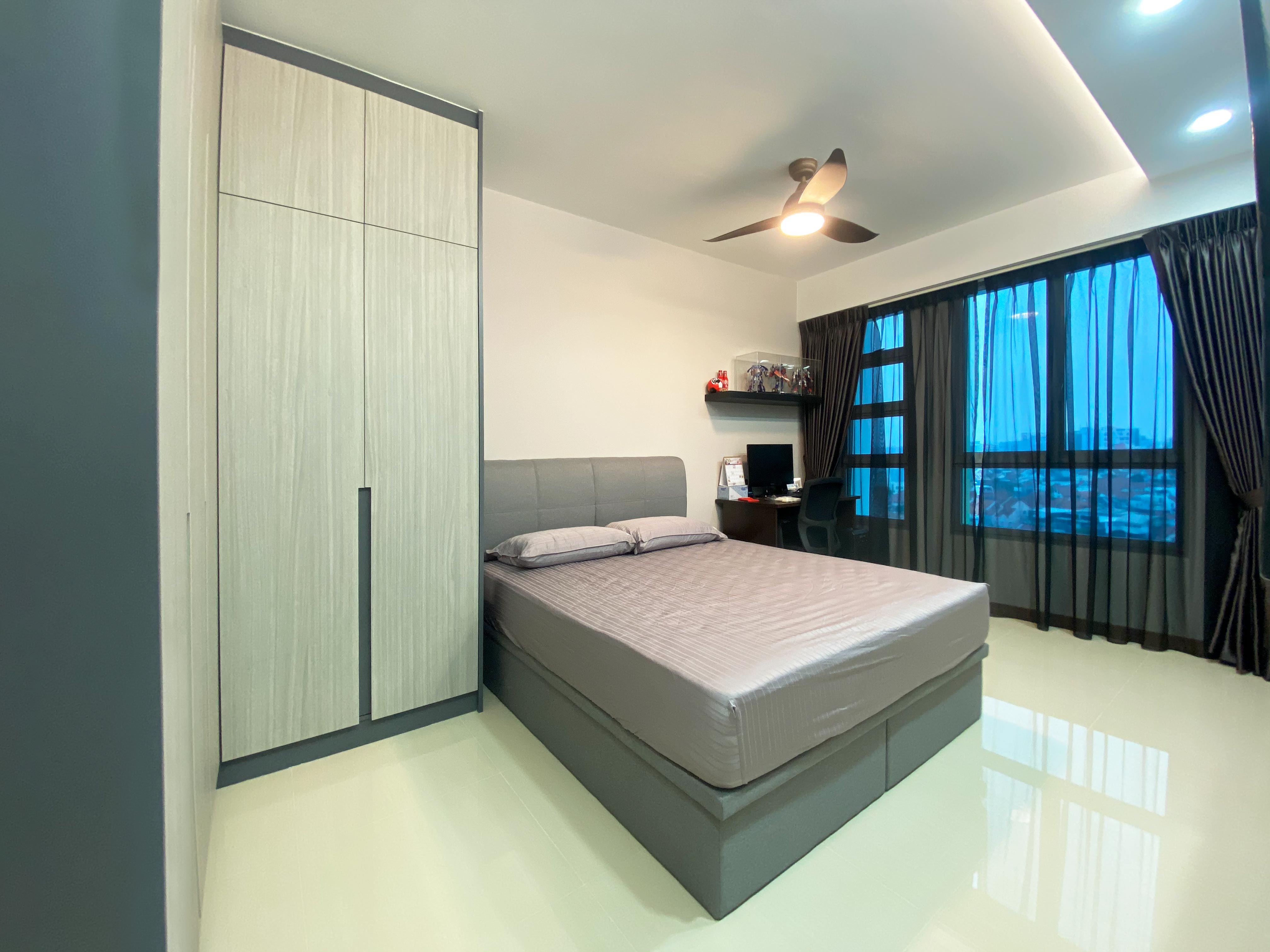 Contemporary Design - Bedroom - HDB 4 Room - Design by Sky Creation