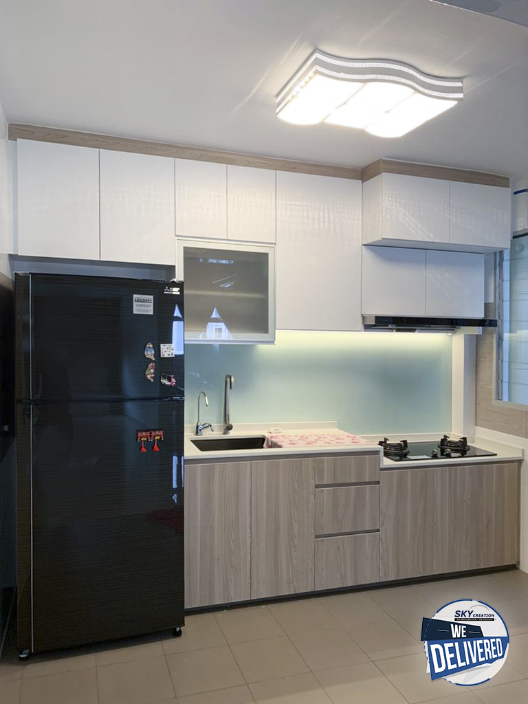 Minimalist Design - Kitchen - HDB 4 Room - Design by Sky Creation