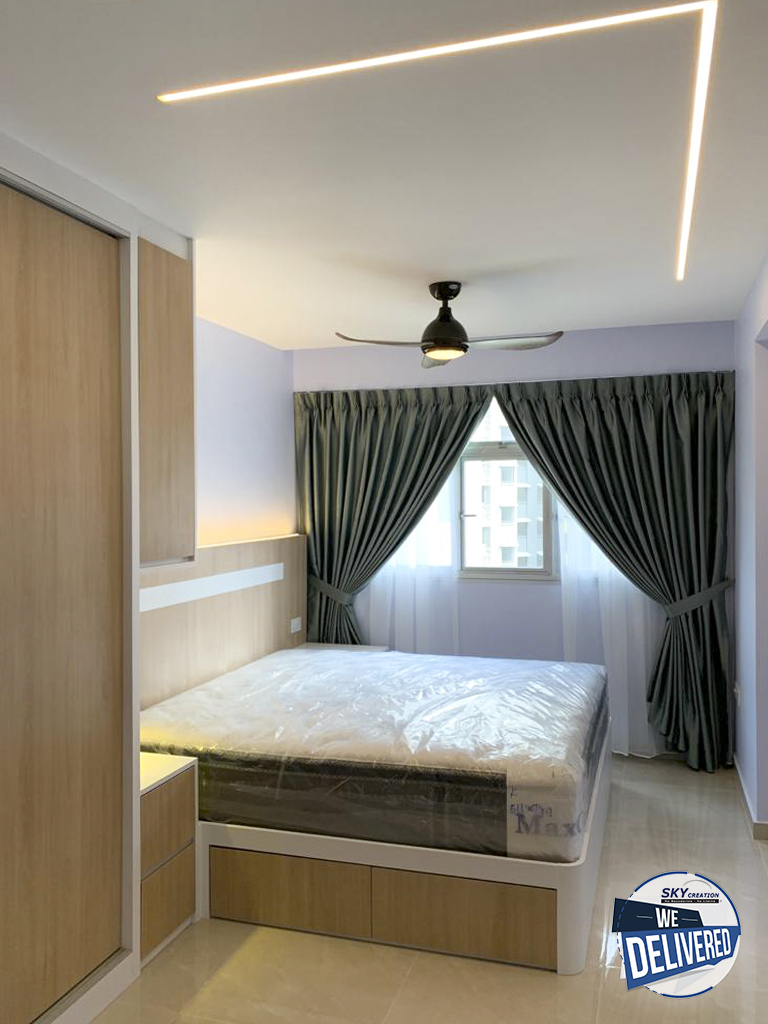 Minimalist Design - Bedroom - HDB 4 Room - Design by Sky Creation