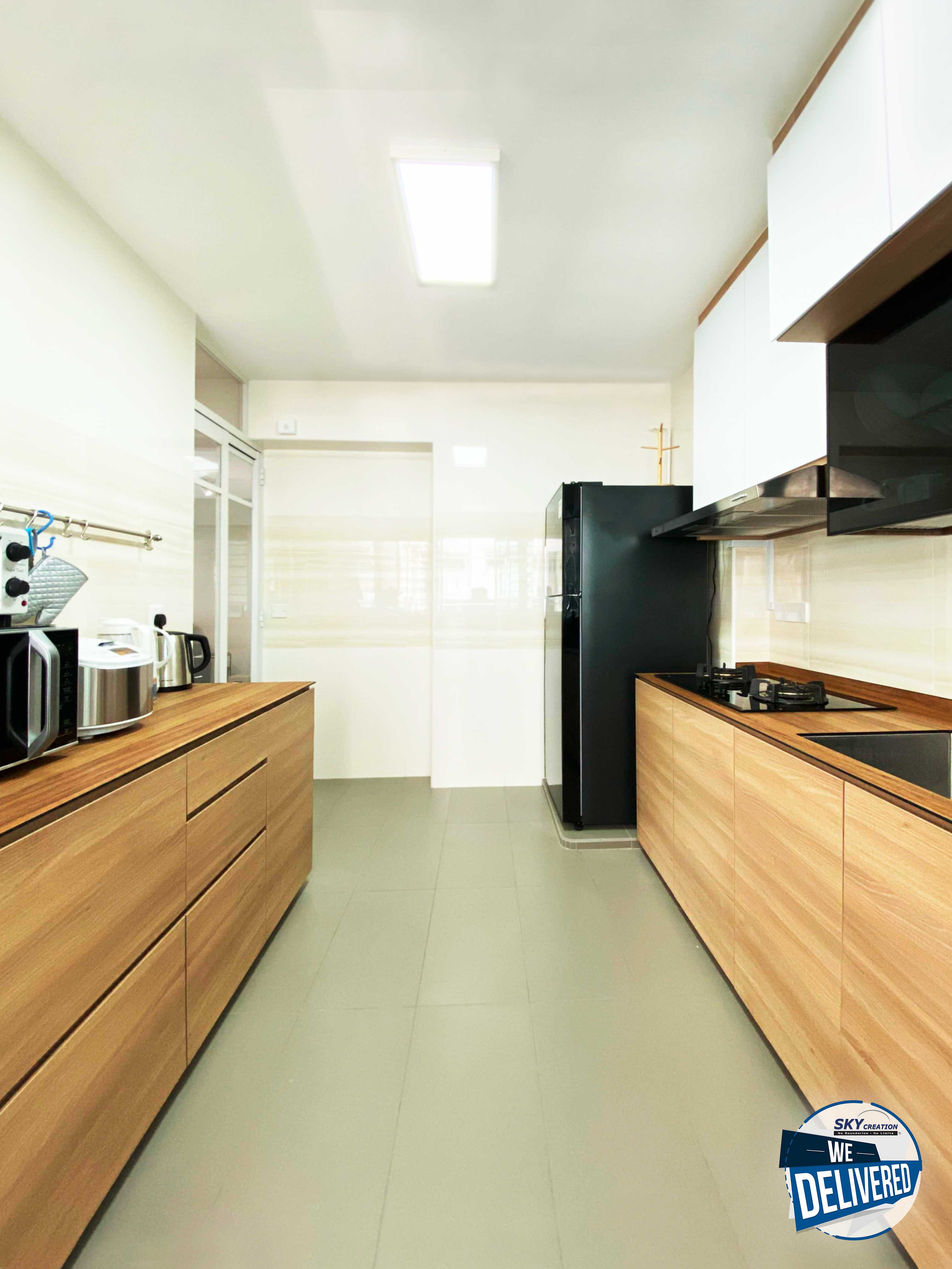 Scandinavian Design - Kitchen - HDB 4 Room - Design by Sky Creation