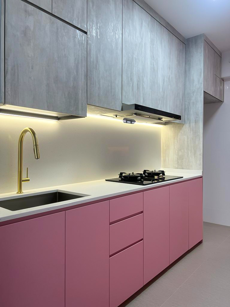 Modern, Scandinavian Design - Kitchen - HDB 4 Room - Design by Sky Creation