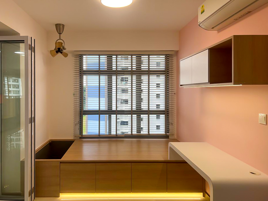 Modern, Scandinavian Design - Study Room - HDB 4 Room - Design by Sky Creation