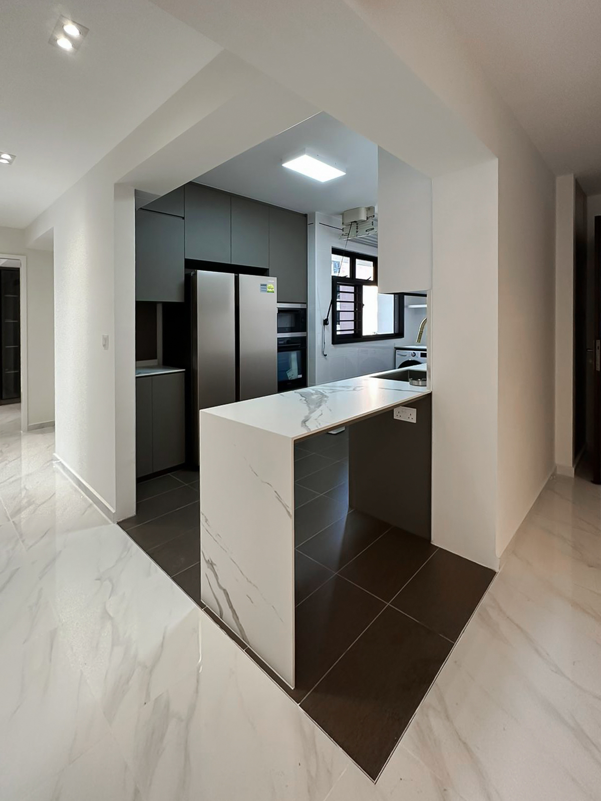 Scandinavian Design - Kitchen - HDB 4 Room - Design by Sky Creation