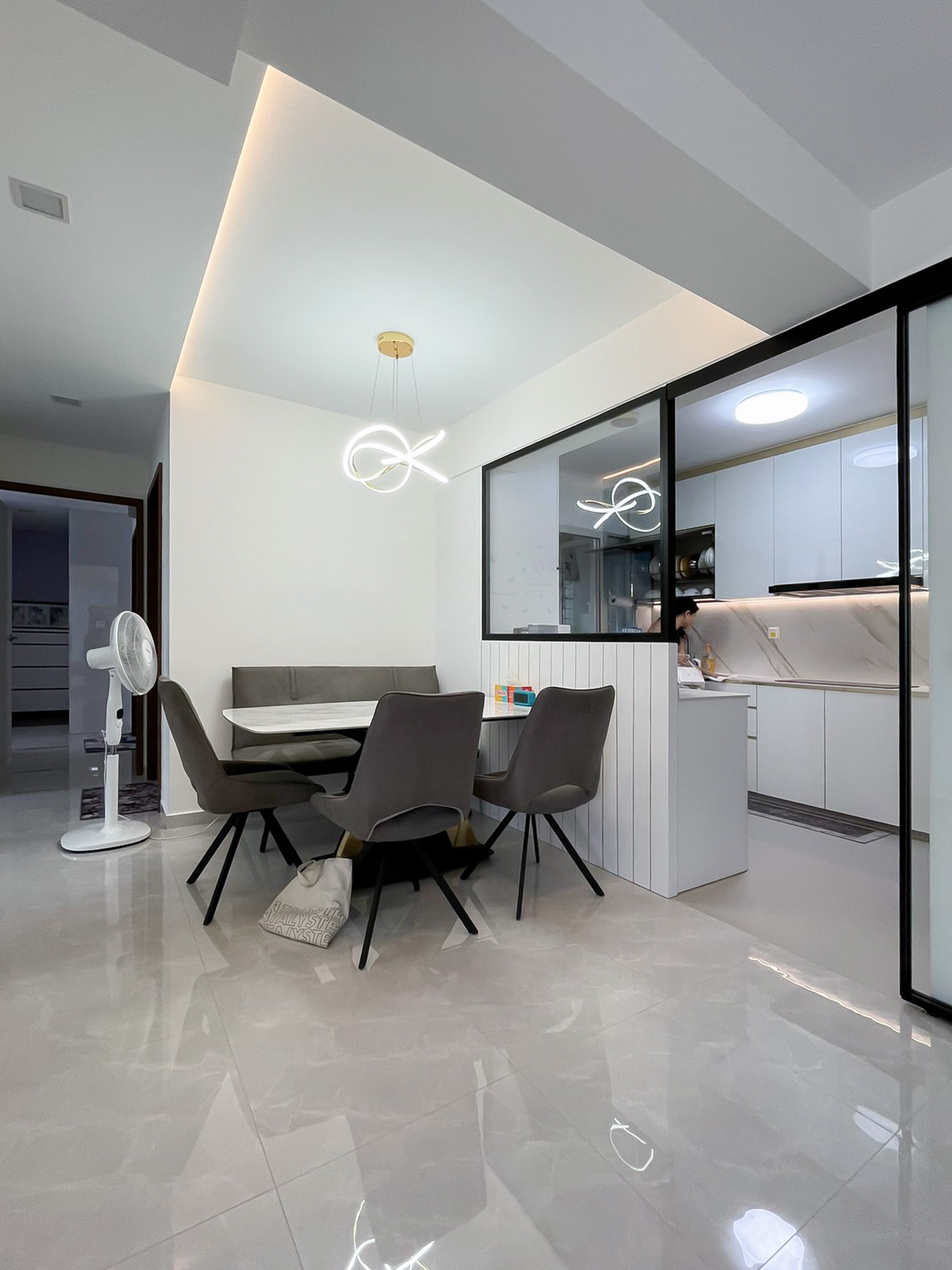 Scandinavian Design - Dining Room - HDB 5 Room - Design by Sky Creation