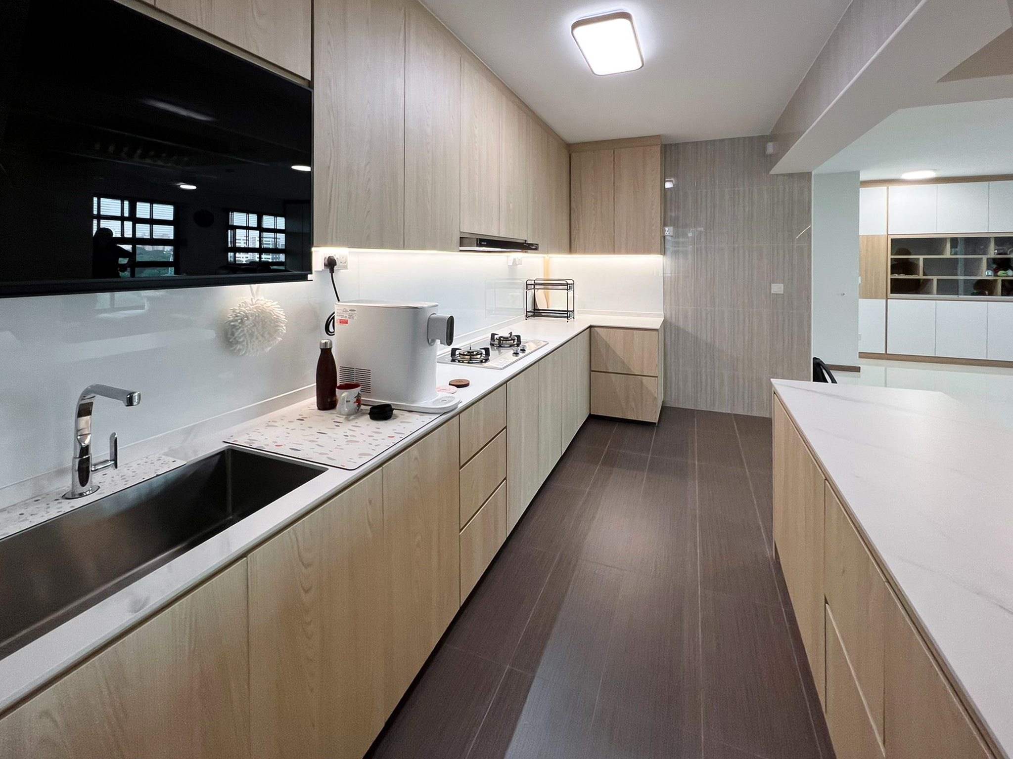 Modern, Scandinavian Design - Kitchen - HDB 5 Room - Design by Sky Creation