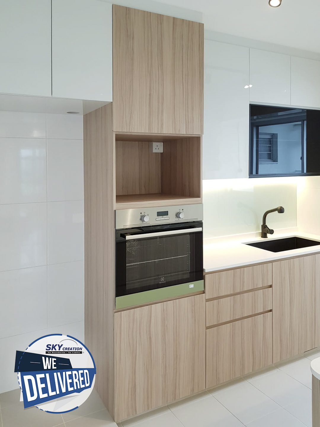 Scandinavian Design - Kitchen - HDB 4 Room - Design by Sky Creation