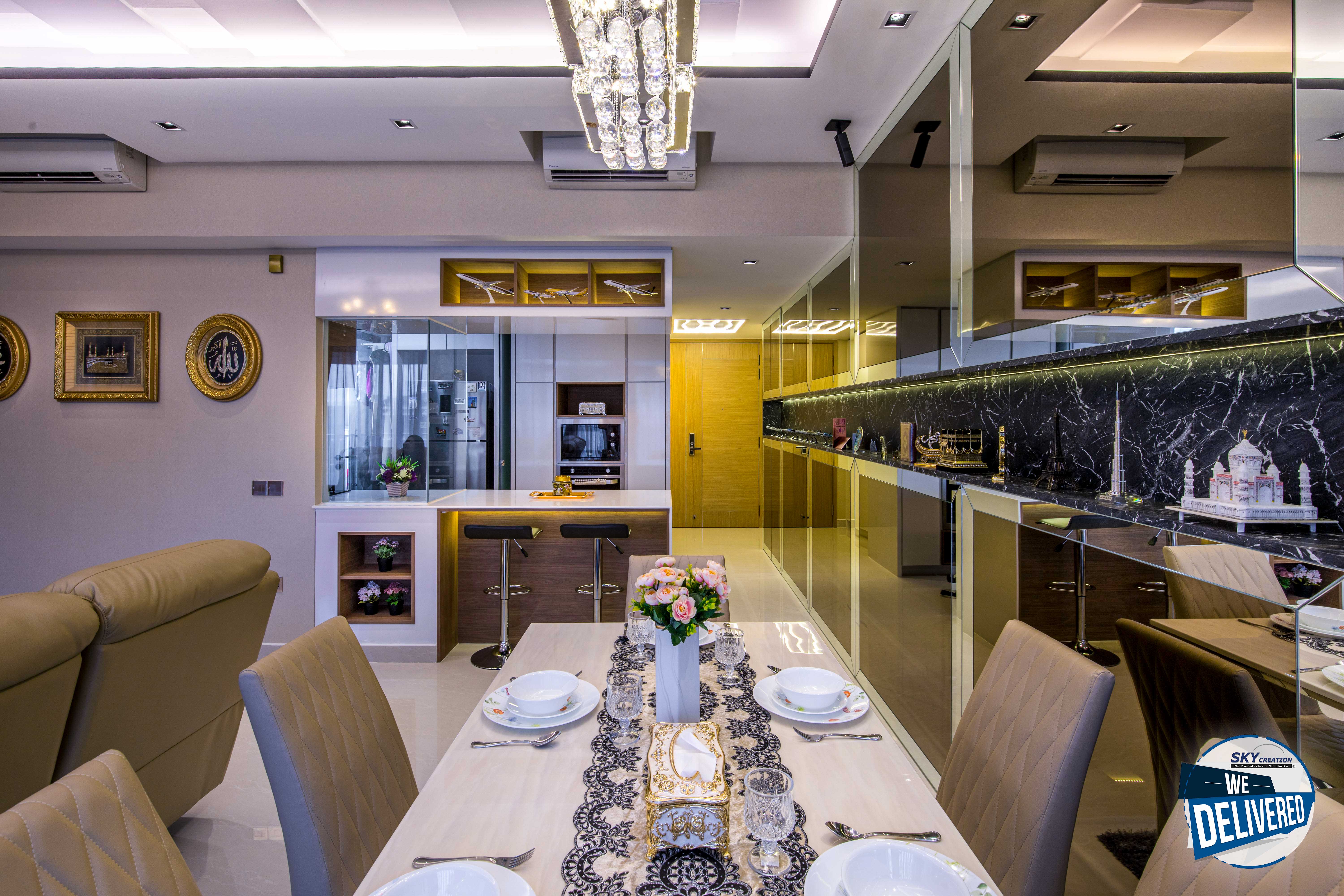 Contemporary, Resort Design - Dining Room - Condominium - Design by Sky Creation