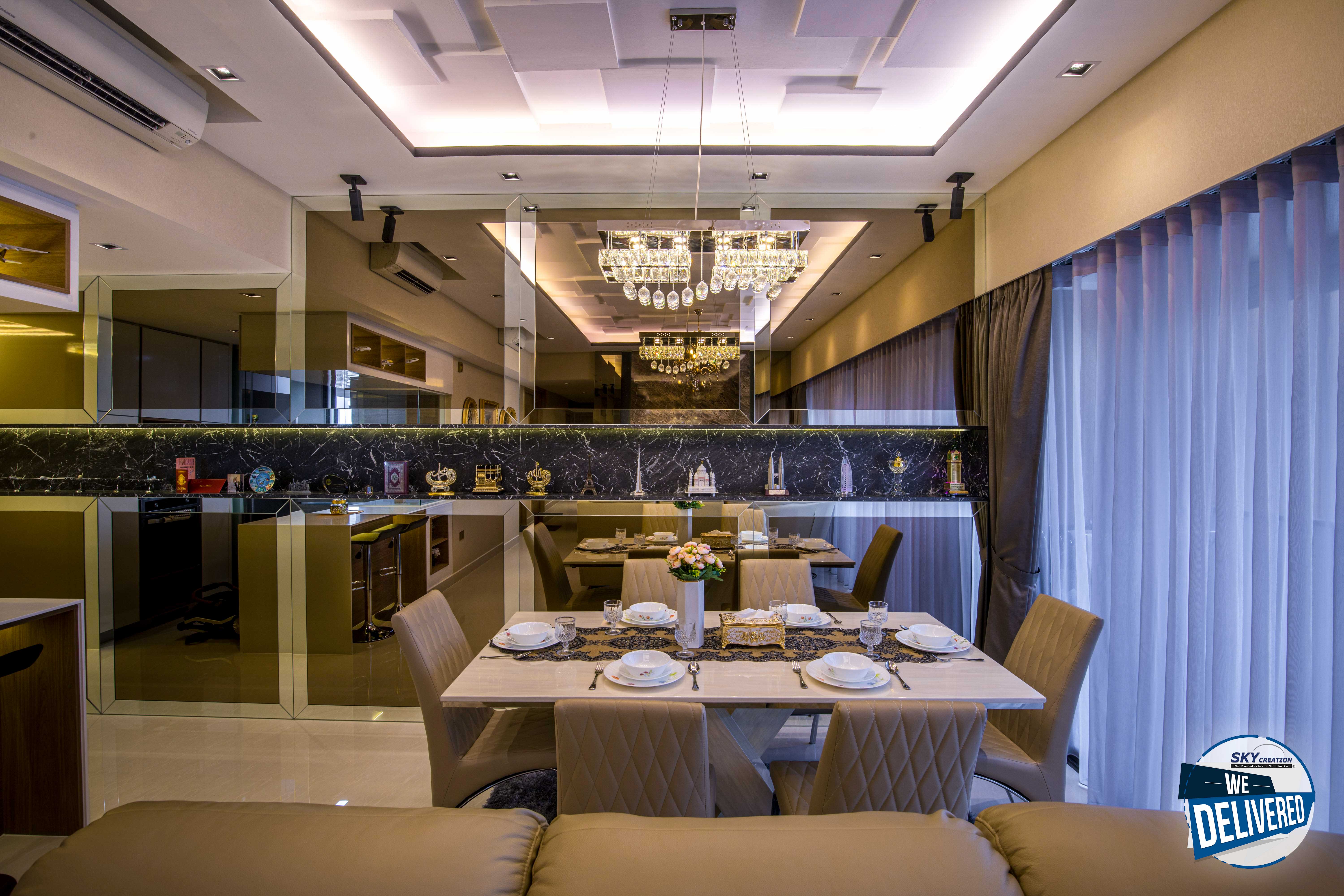 Contemporary, Resort Design - Dining Room - Condominium - Design by Sky Creation