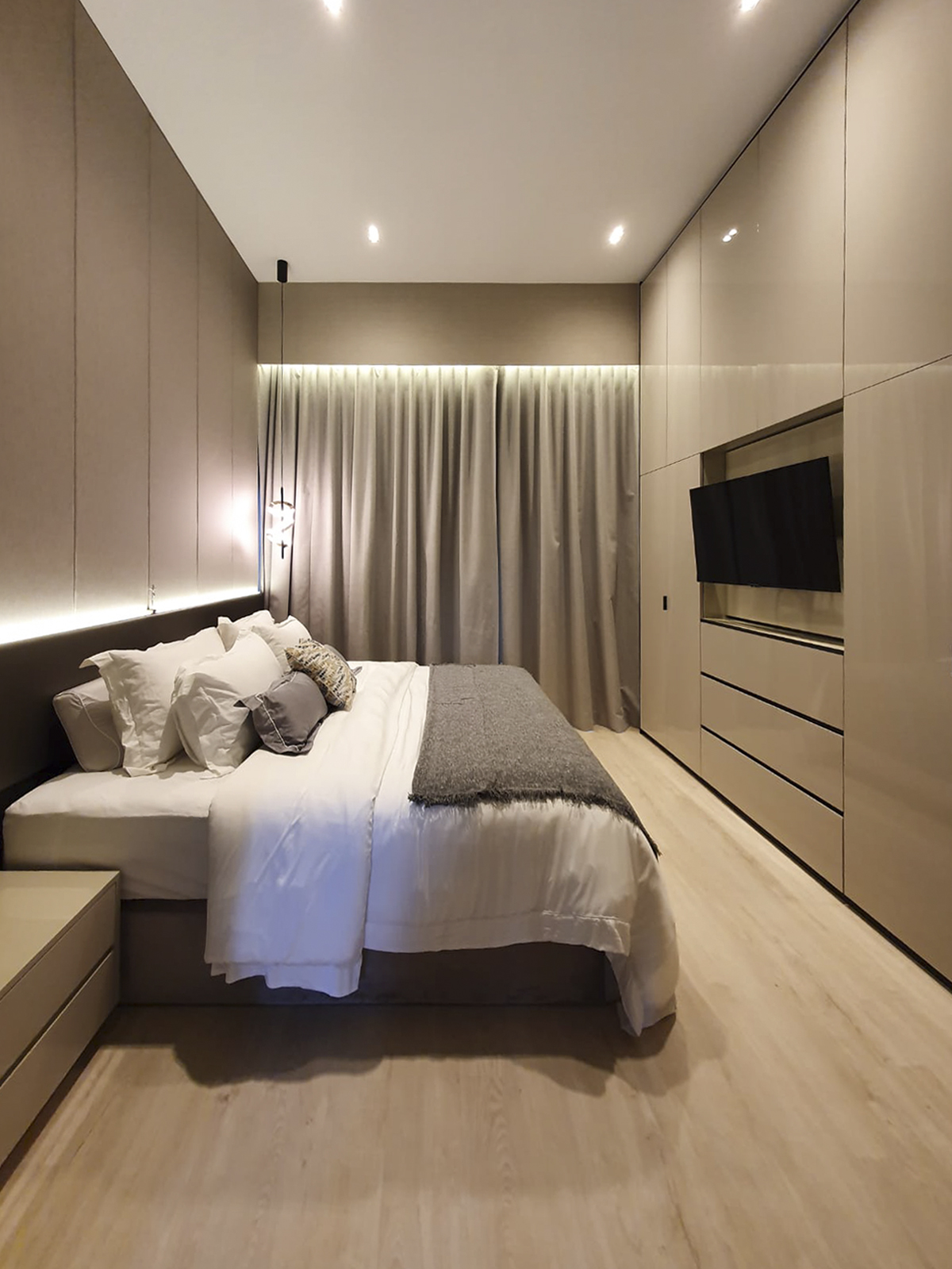 Contemporary, Minimalist Design - Bedroom - Condominium - Design by Sky Creation