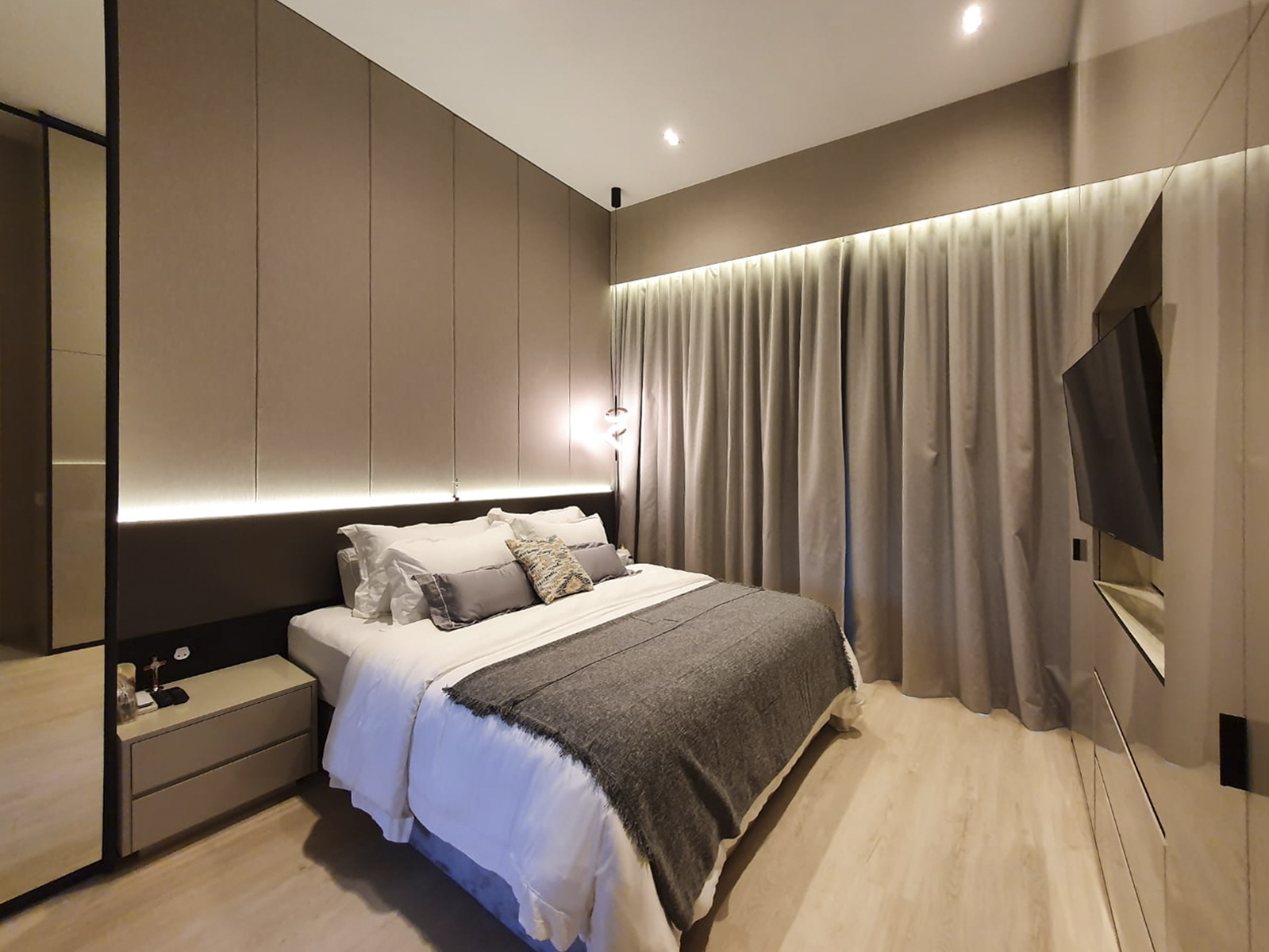 Contemporary, Minimalist Design - Bedroom - Condominium - Design by Sky Creation
