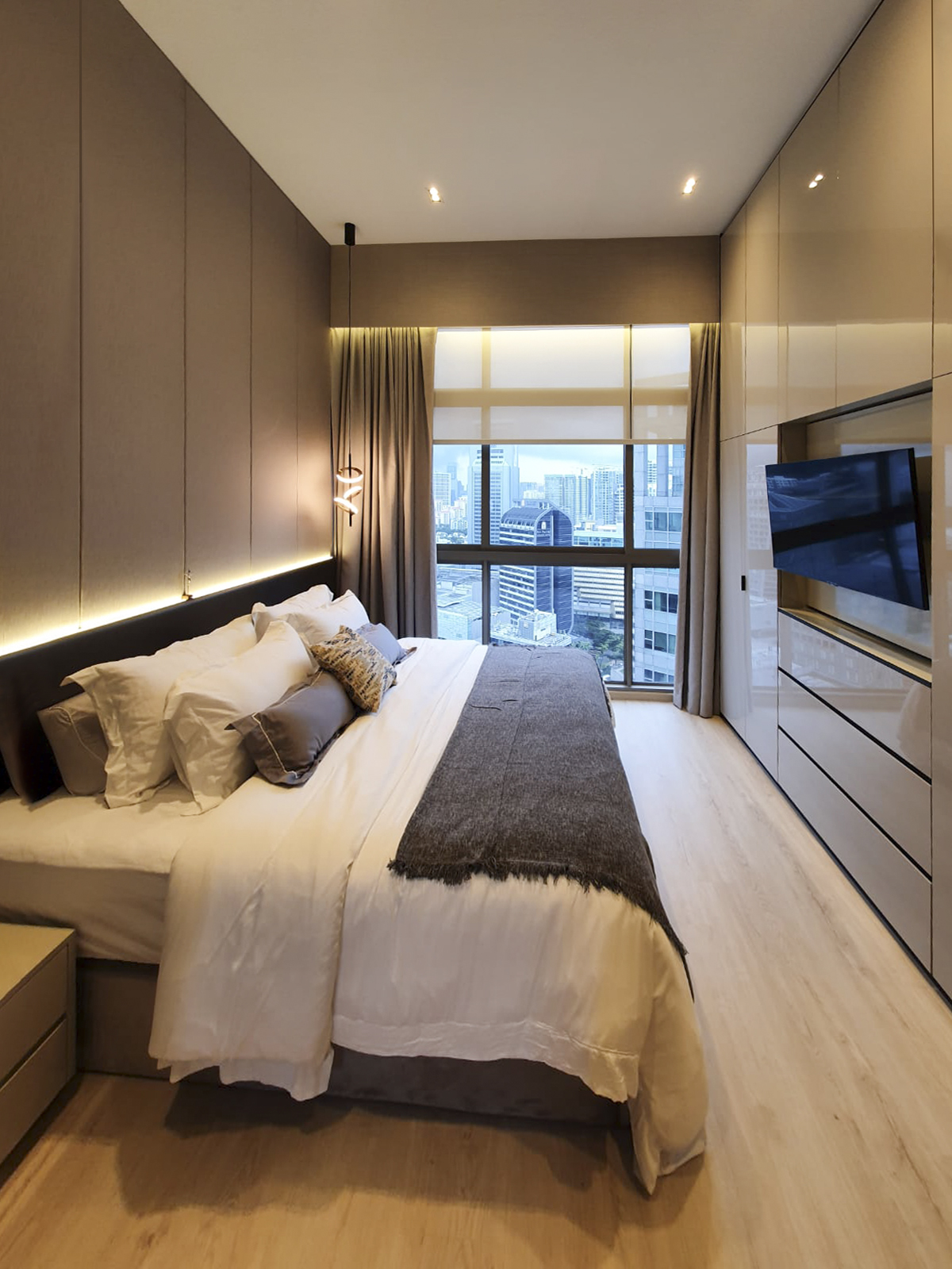 Contemporary, Minimalist Design - Bedroom - Condominium - Design by Sky Creation