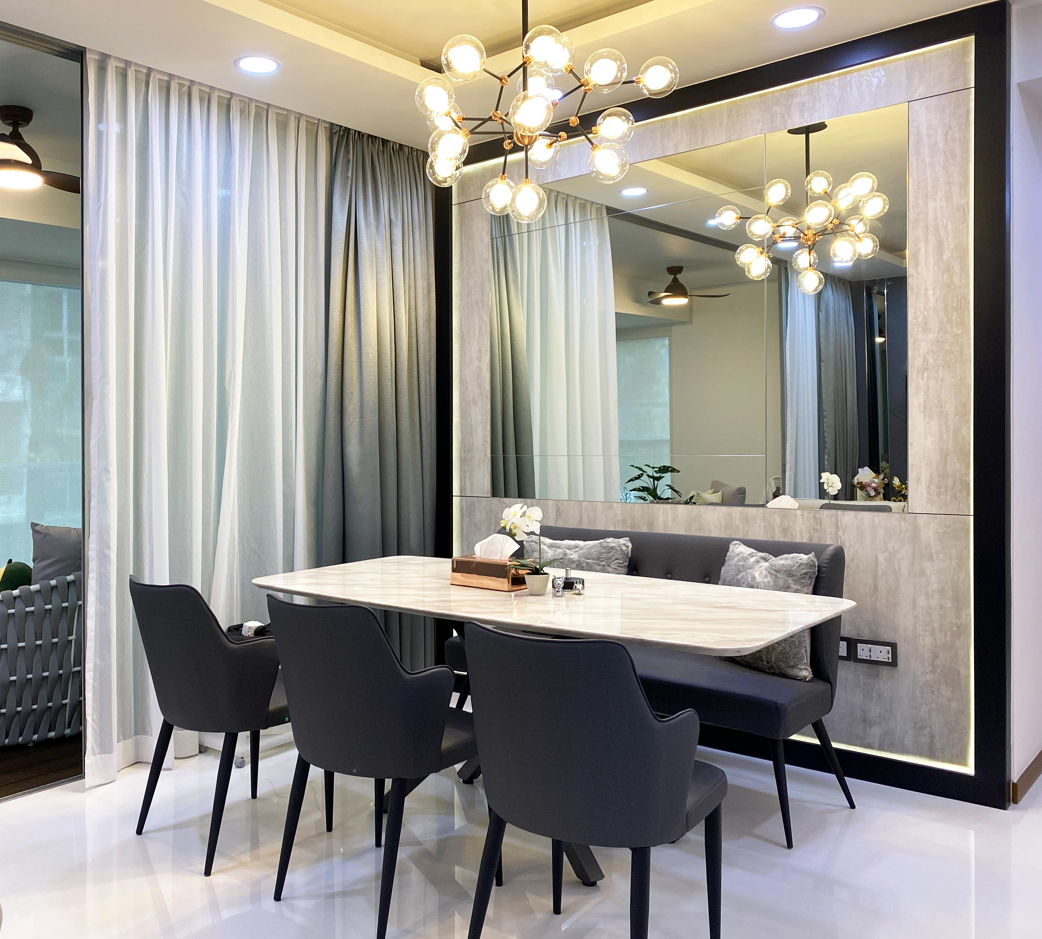 Contemporary Design - Dining Room - Condominium - Design by Sky Creation