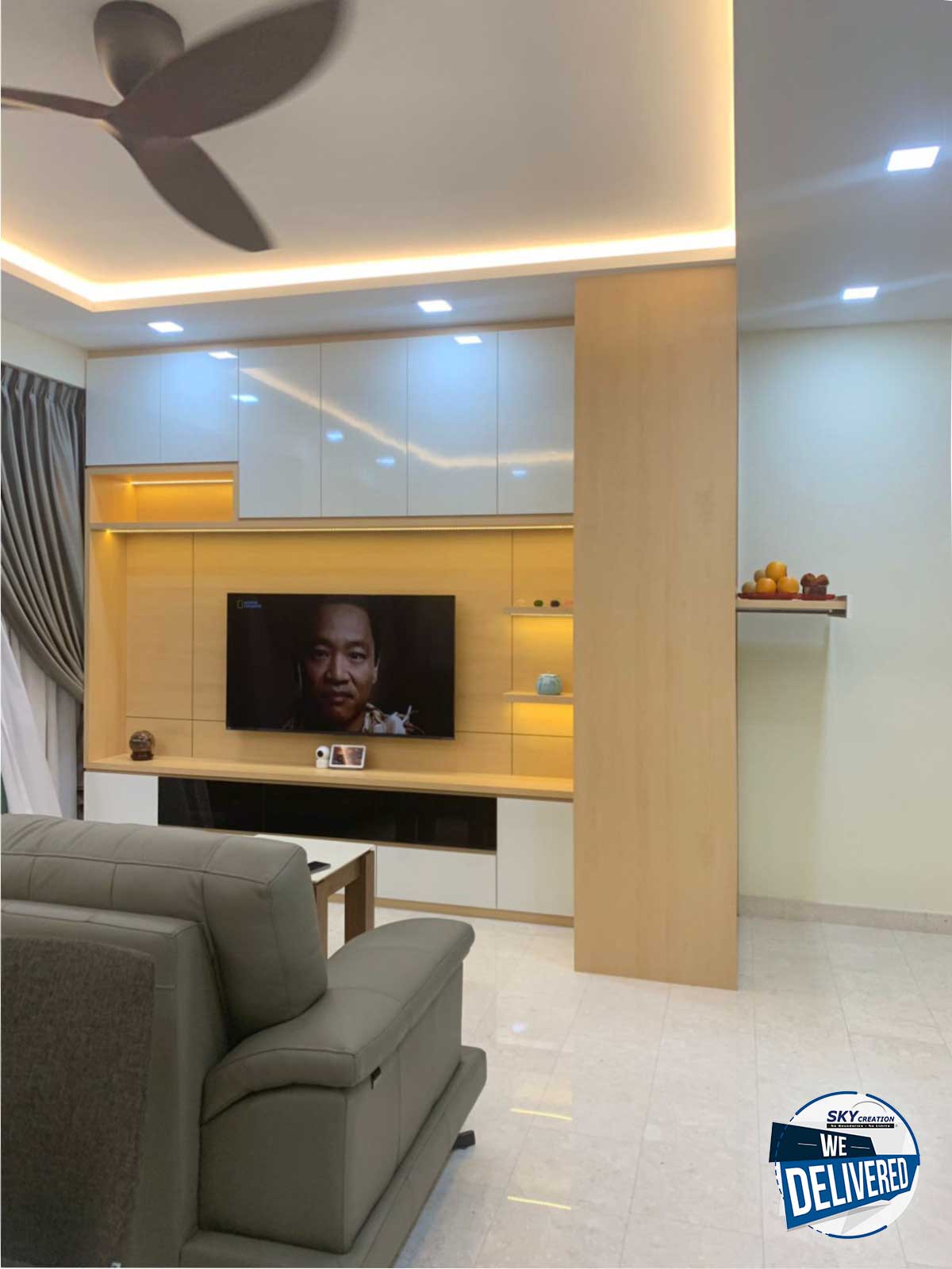 Minimalist Design - Living Room - Condominium - Design by Sky Creation