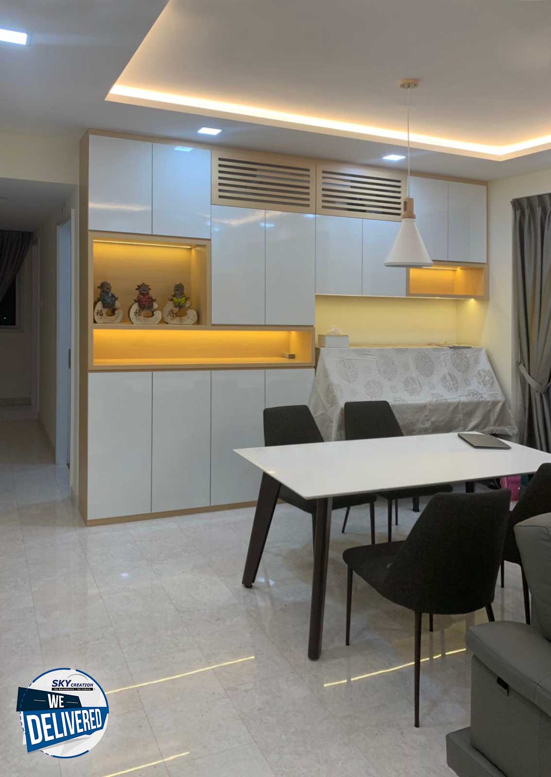 Minimalist Design - Dining Room - Condominium - Design by Sky Creation