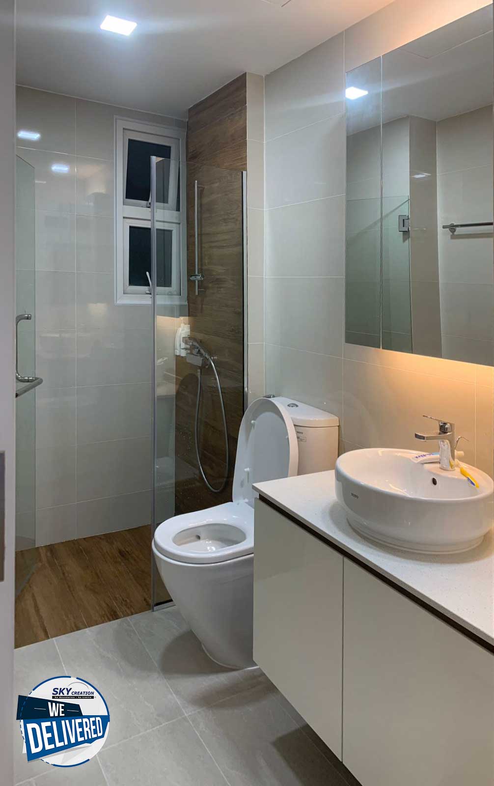 Minimalist Design - Bathroom - Condominium - Design by Sky Creation