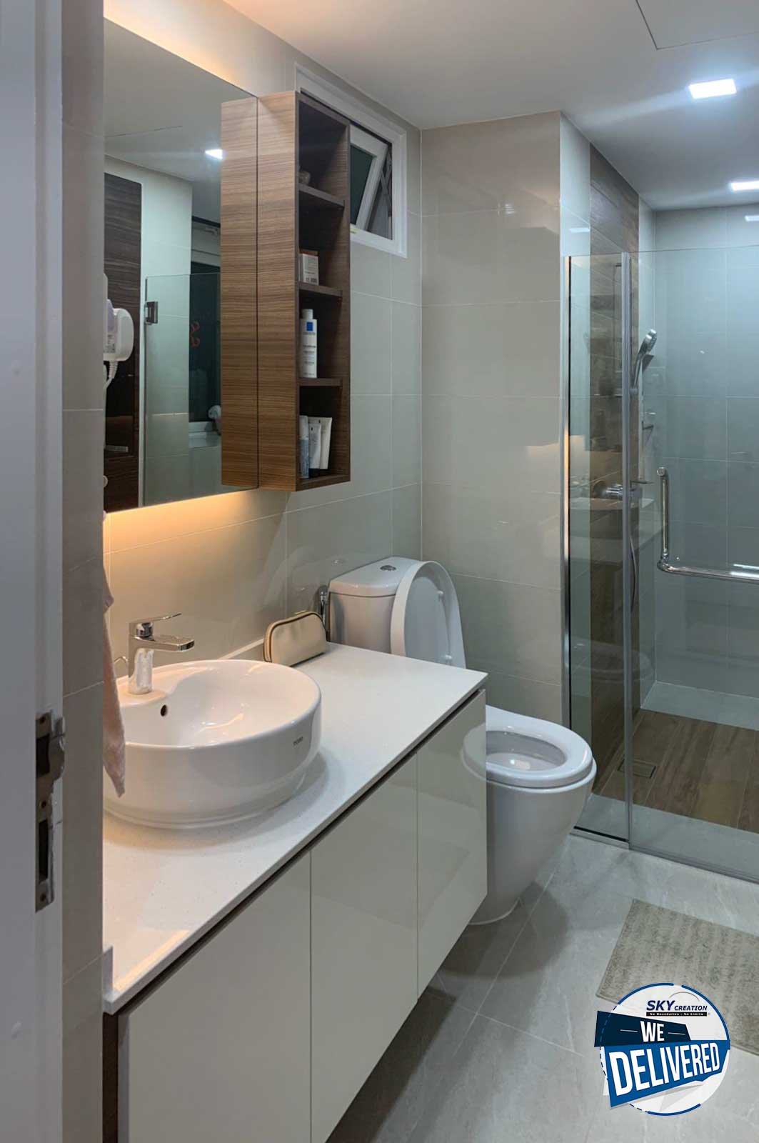 Minimalist Design - Bathroom - Condominium - Design by Sky Creation