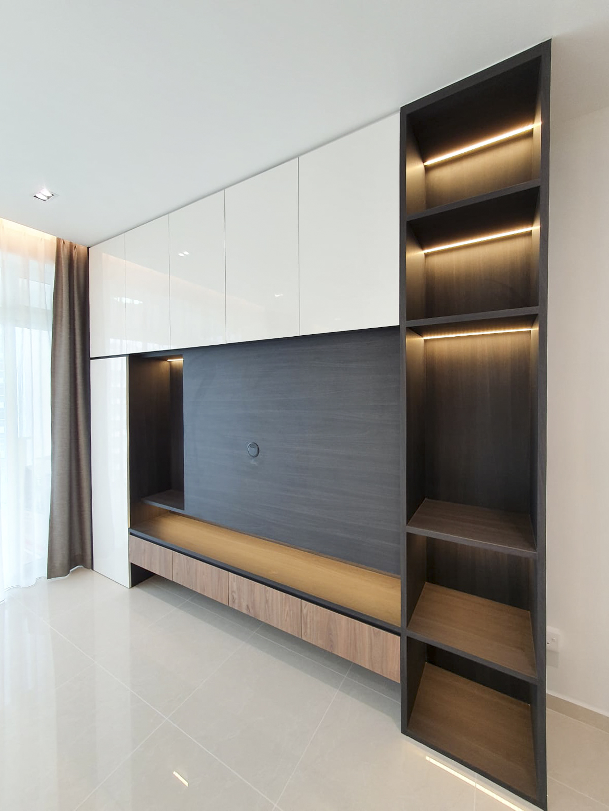 Minimalist Design - Living Room - Condominium - Design by Sky Creation