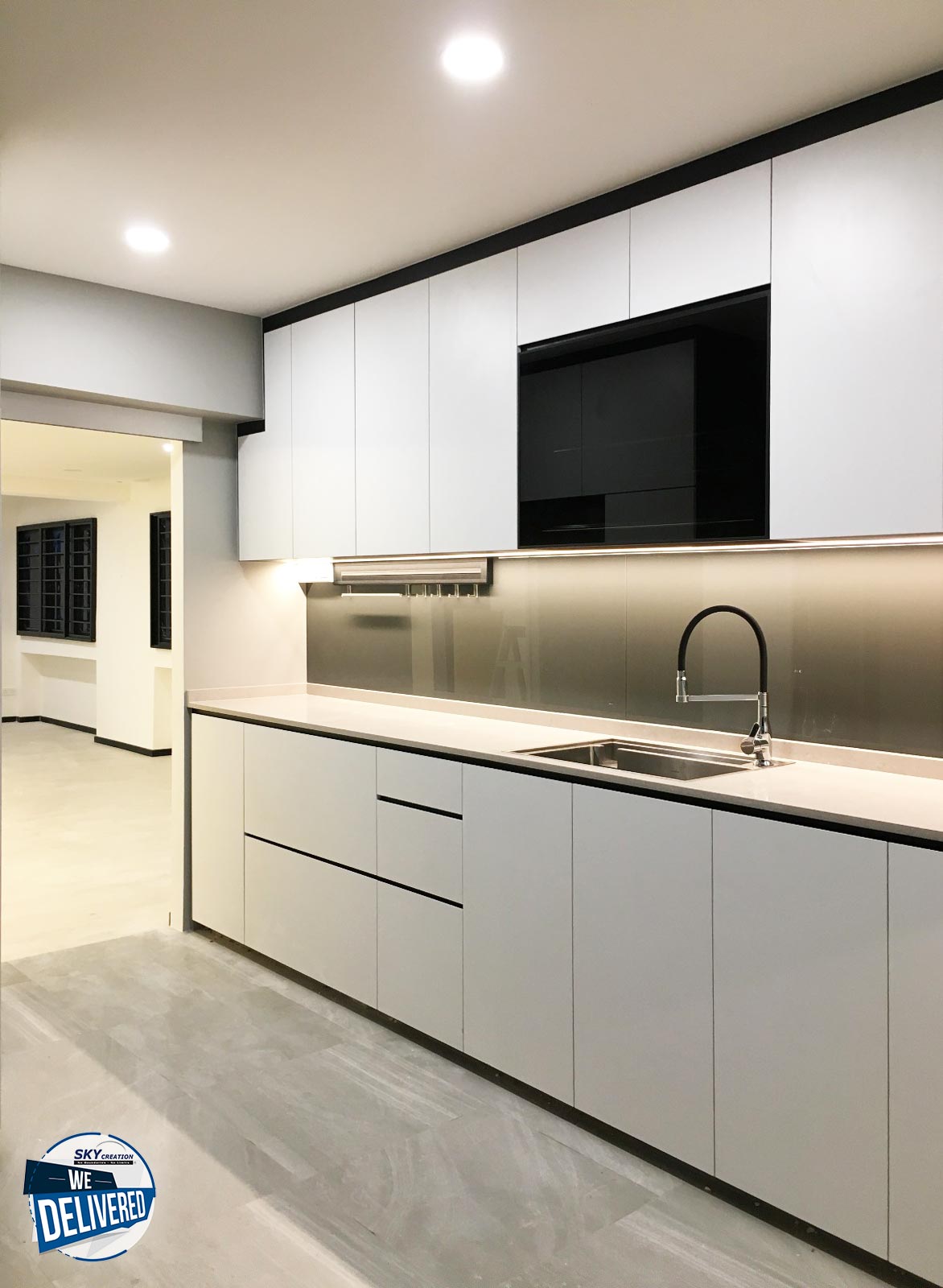 Modern Design - Kitchen - HDB Executive Apartment - Design by Sky Creation