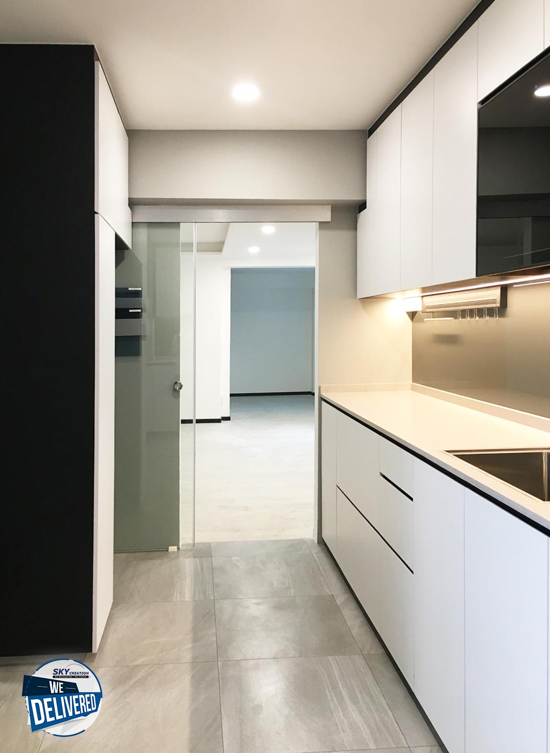 Modern Design - Kitchen - HDB Executive Apartment - Design by Sky Creation