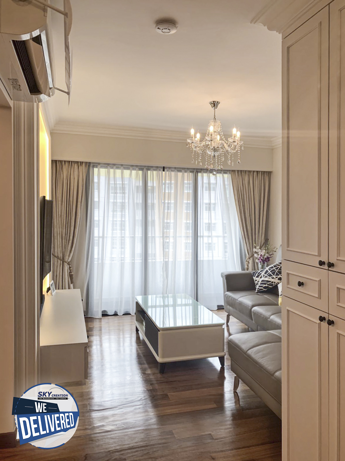 Victorian, Vintage Design - Living Room - HDB 4 Room - Design by Sky Creation