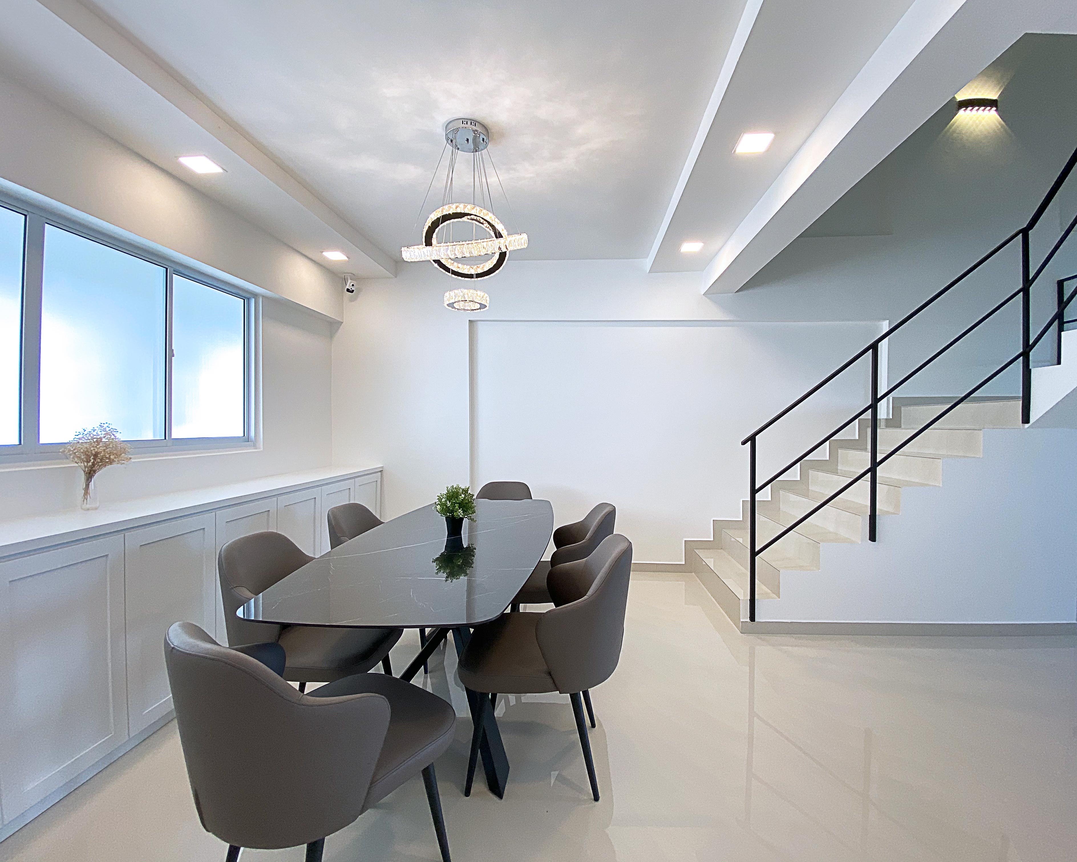 Minimalist Design - Dining Room - HDB Executive Apartment - Design by Sky Creation