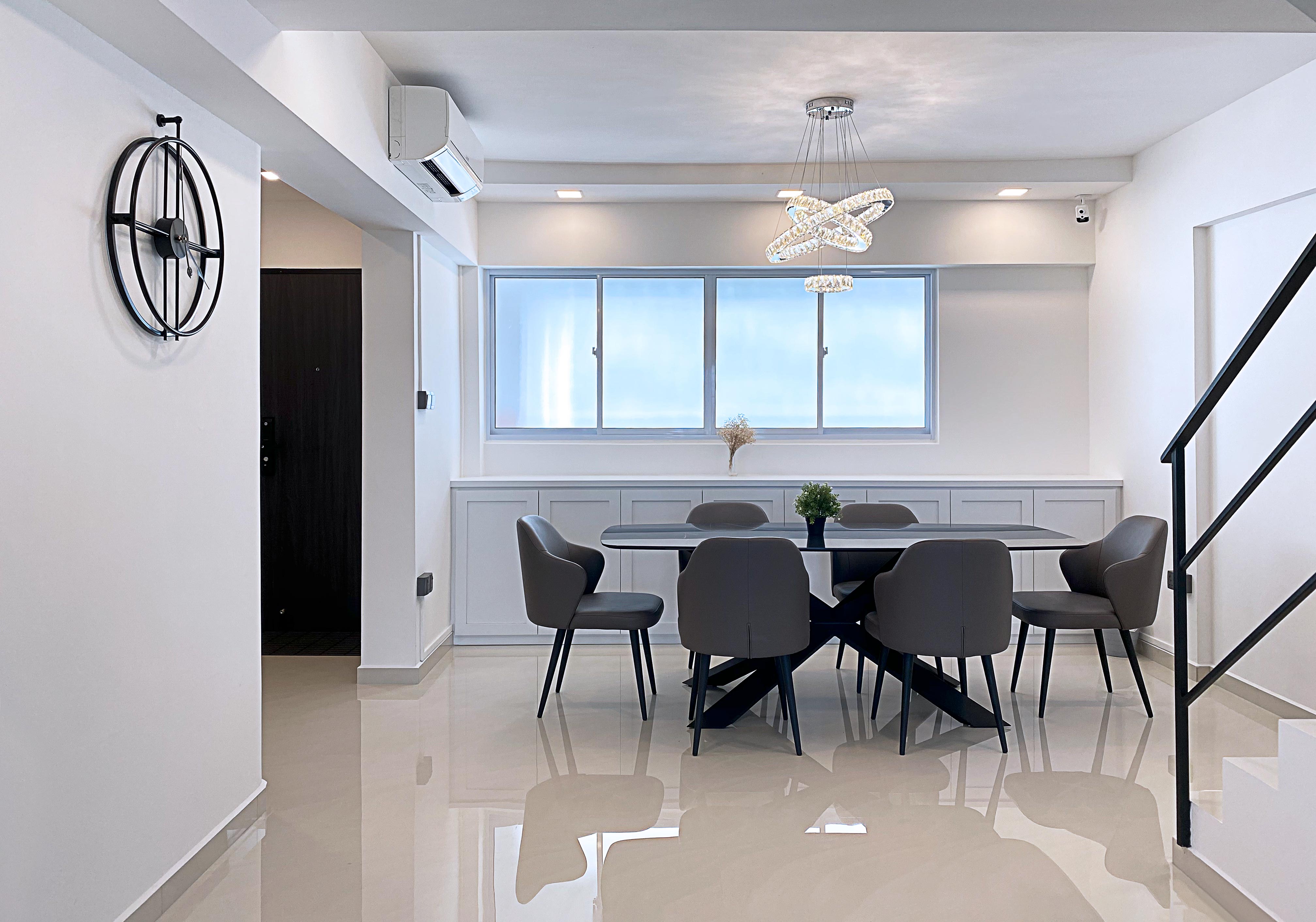 Minimalist Design - Dining Room - HDB Executive Apartment - Design by Sky Creation