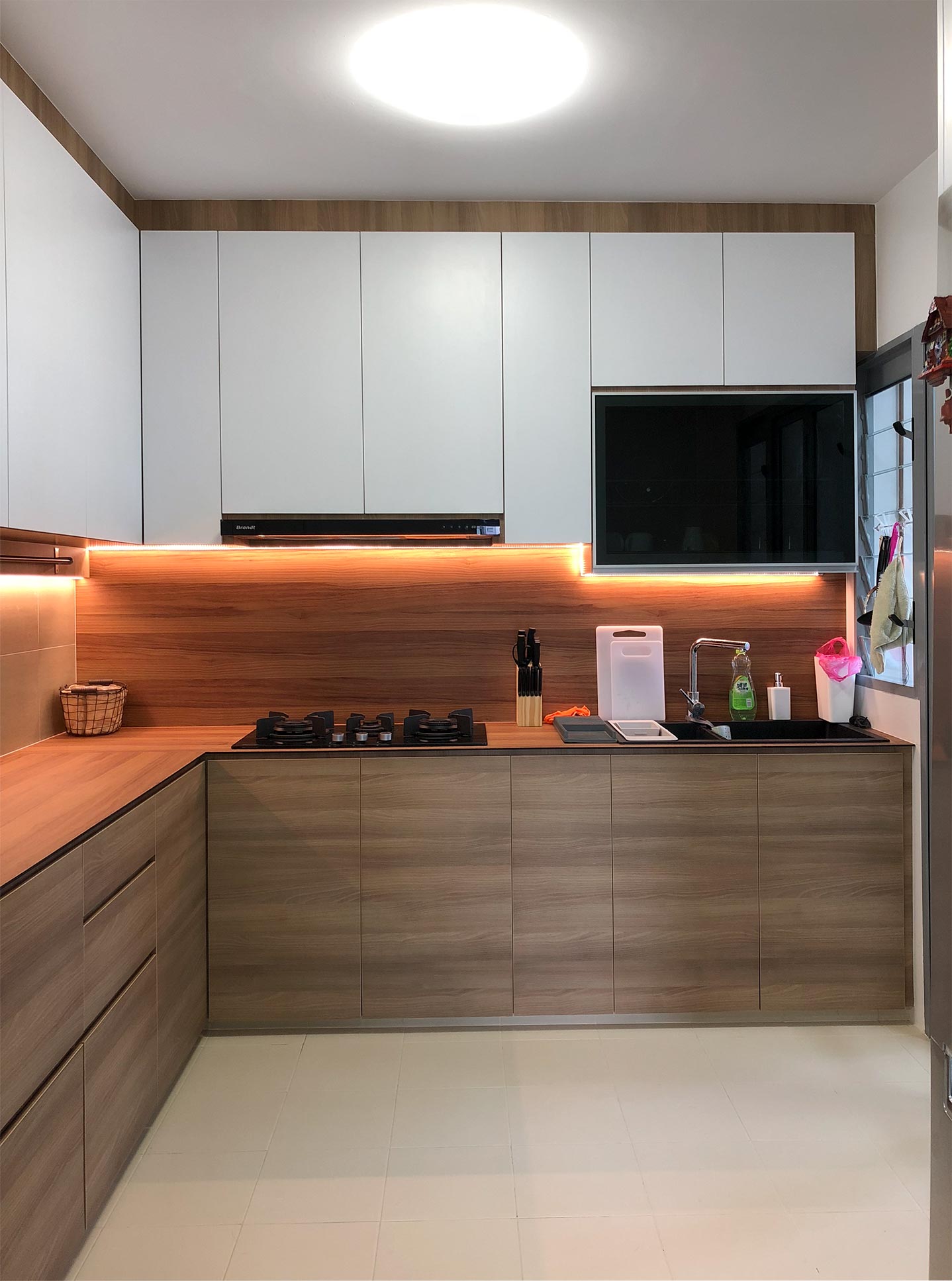 Minimalist Design - Kitchen - HDB 3 Room - Design by Sky Creation