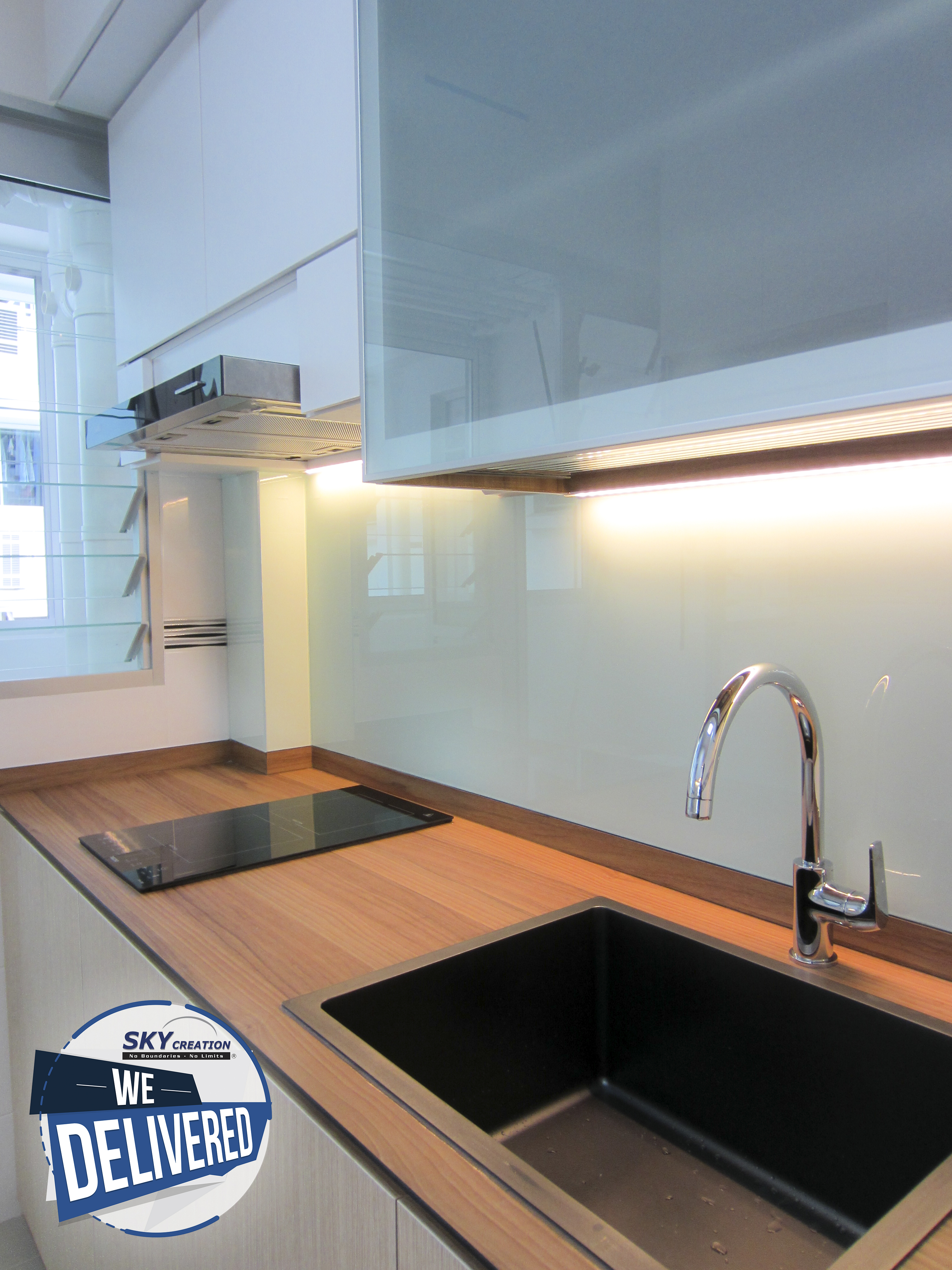 Minimalist Design - Kitchen - HDB 3 Room - Design by Sky Creation