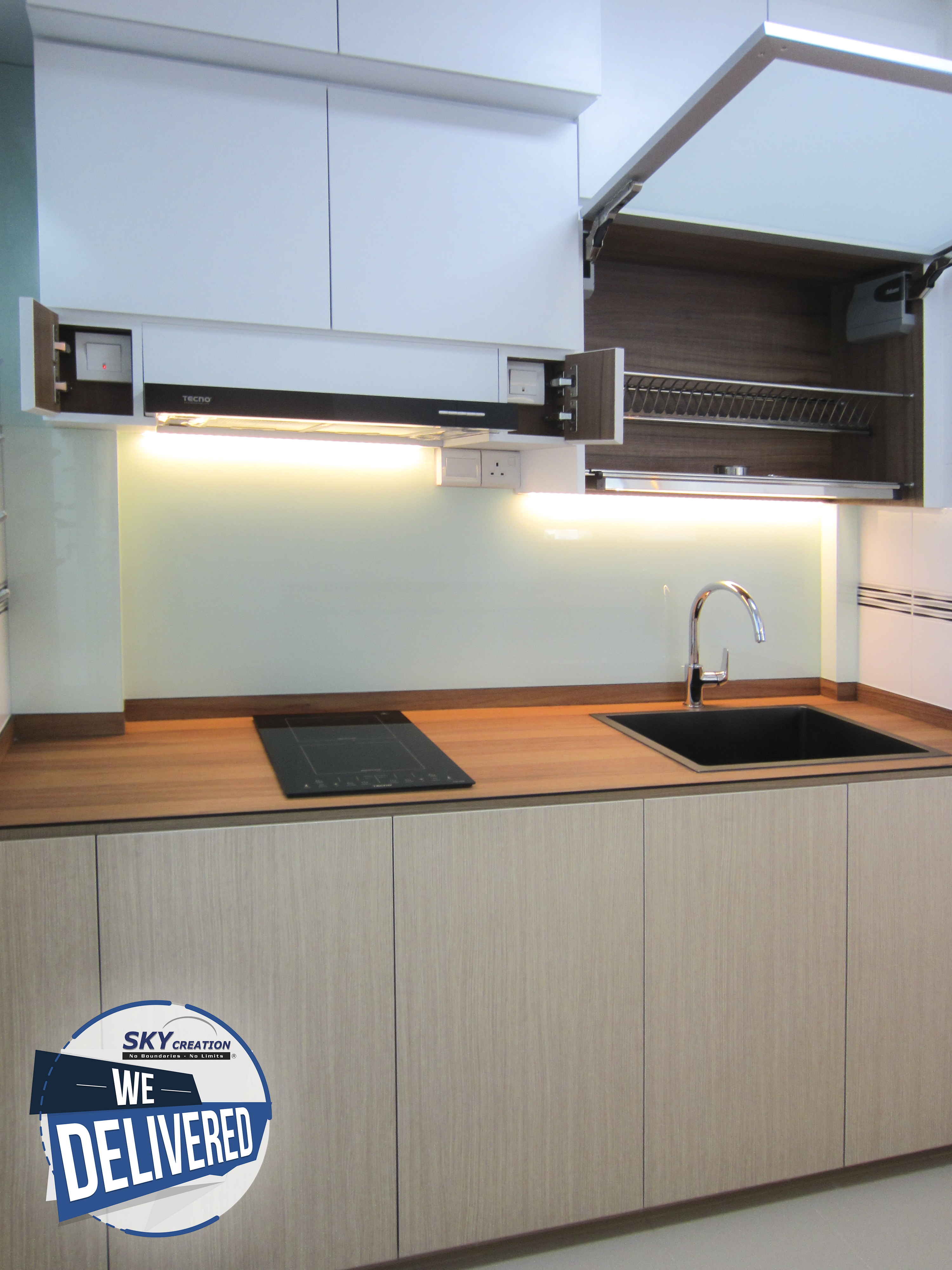 Minimalist Design - Kitchen - HDB 3 Room - Design by Sky Creation