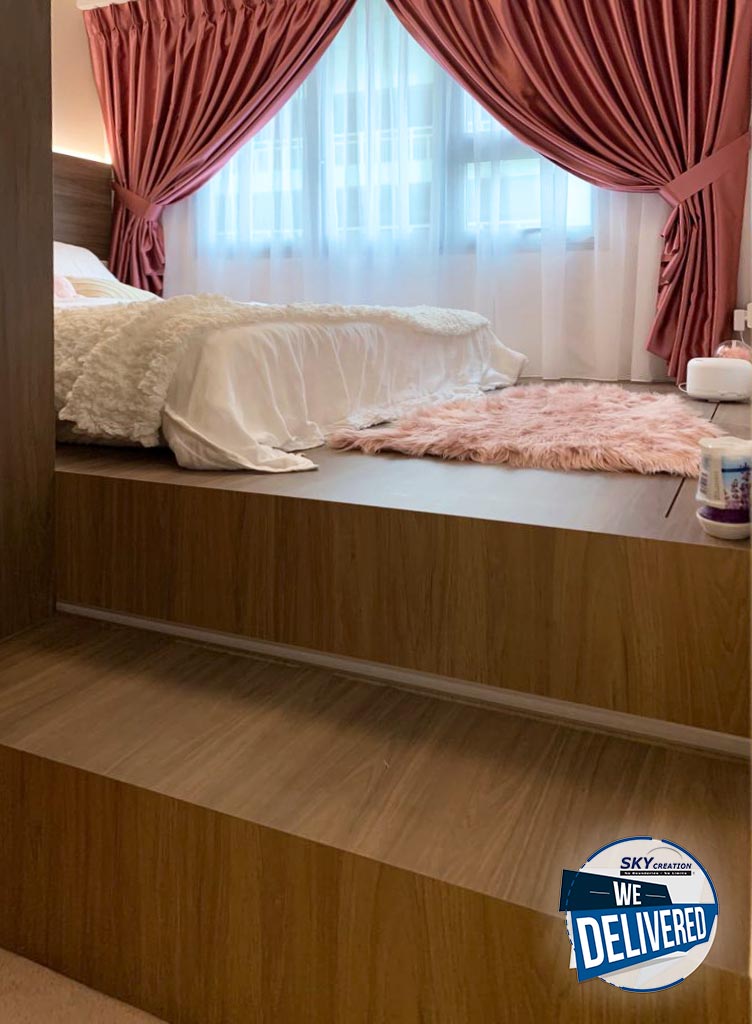 Modern Design - Bedroom - HDB 3 Room - Design by Sky Creation