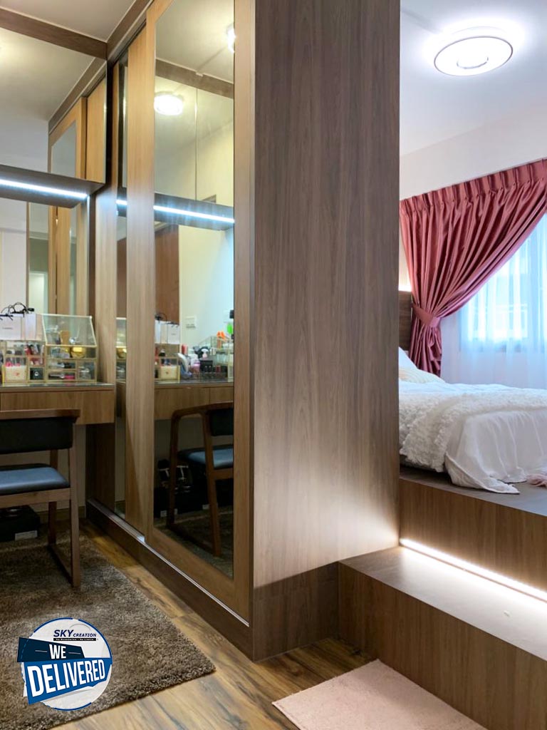 Modern Design - Bedroom - HDB 3 Room - Design by Sky Creation