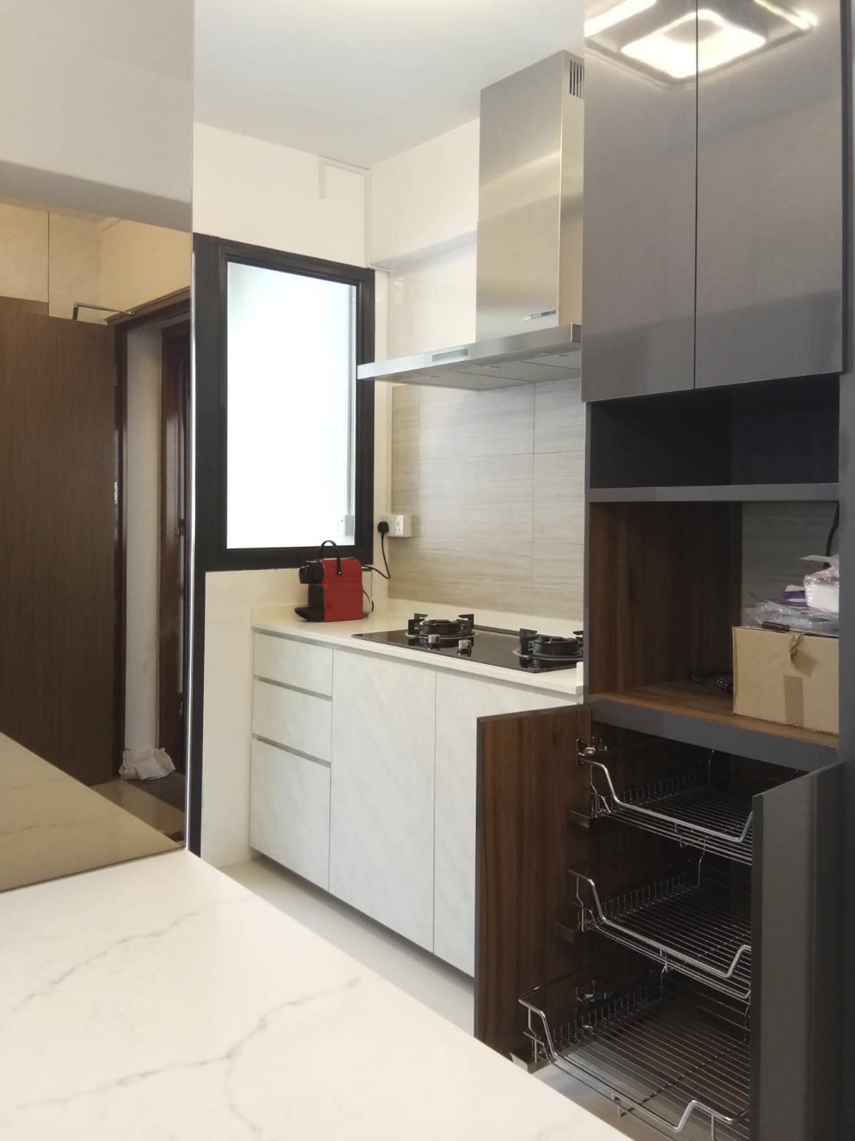 Scandinavian Design - Kitchen - HDB 4 Room - Design by Sky Creation