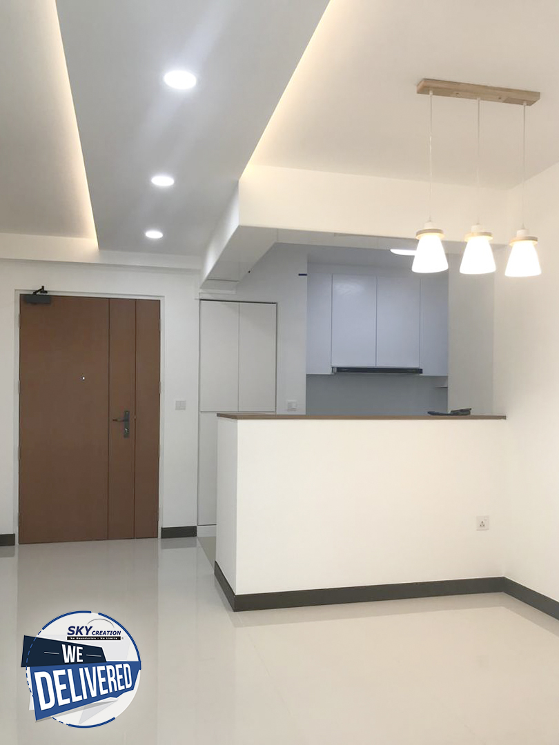 Minimalist, Scandinavian Design - Kitchen - HDB 4 Room - Design by Sky Creation