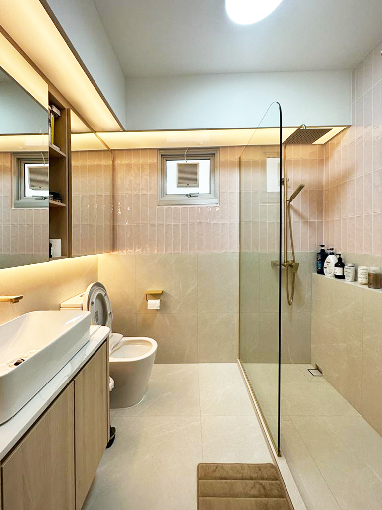 Scandinavian Design - Bathroom - HDB 4 Room - Design by Sky Creation