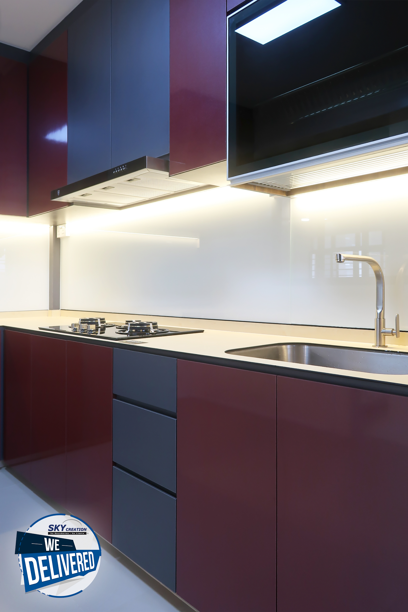 Minimalist Design - Kitchen - HDB 4 Room - Design by Sky Creation