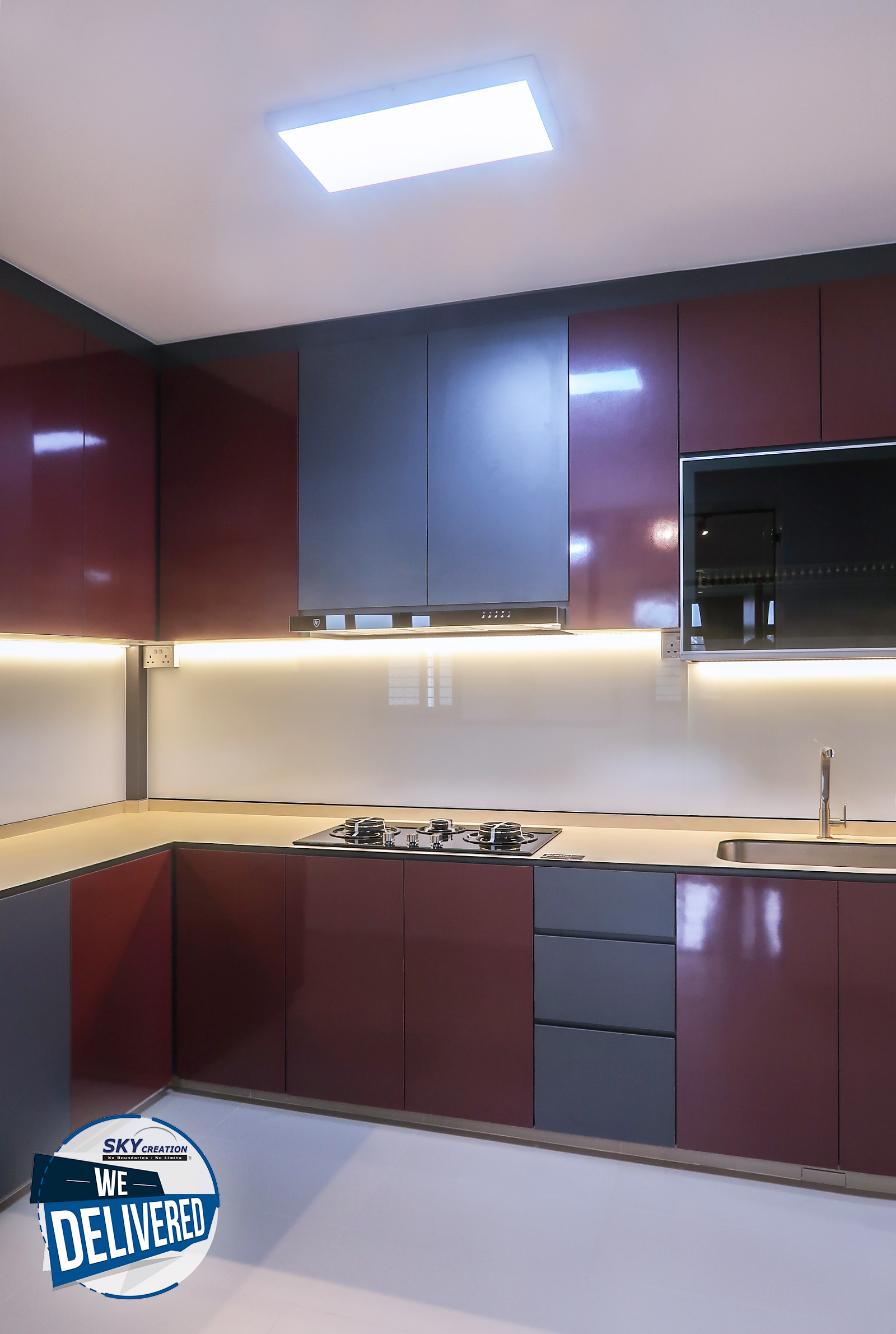 Minimalist Design - Kitchen - HDB 4 Room - Design by Sky Creation