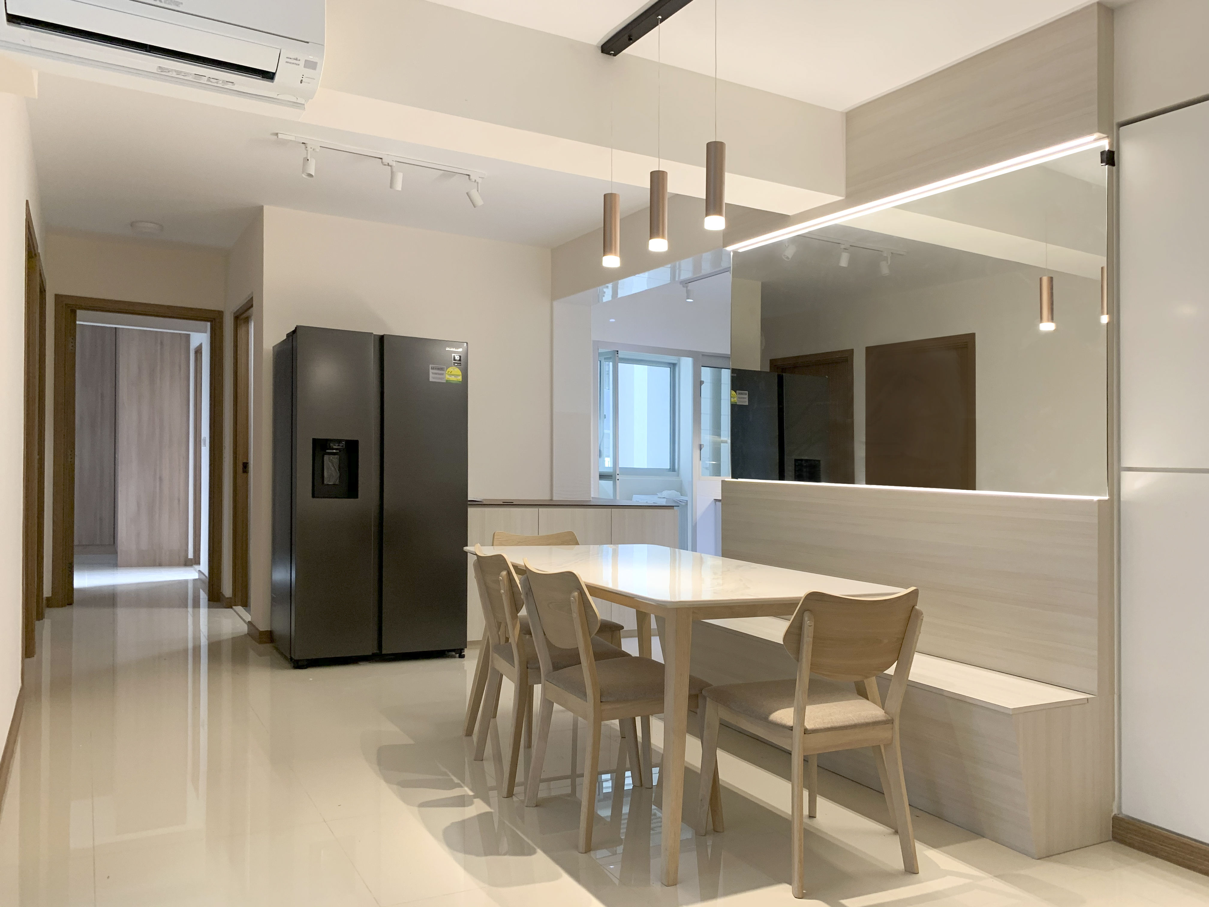 Modern, Scandinavian Design - Dining Room - HDB 4 Room - Design by Sky Creation