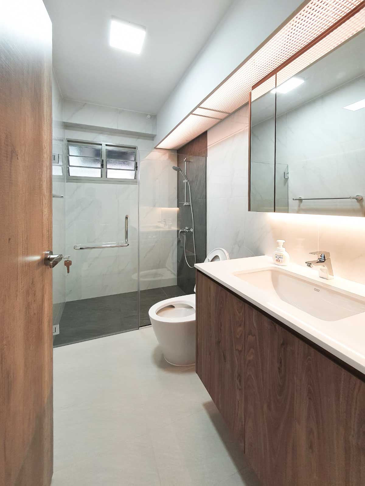 Minimalist Design - Bathroom - HDB 4 Room - Design by Sky Creation