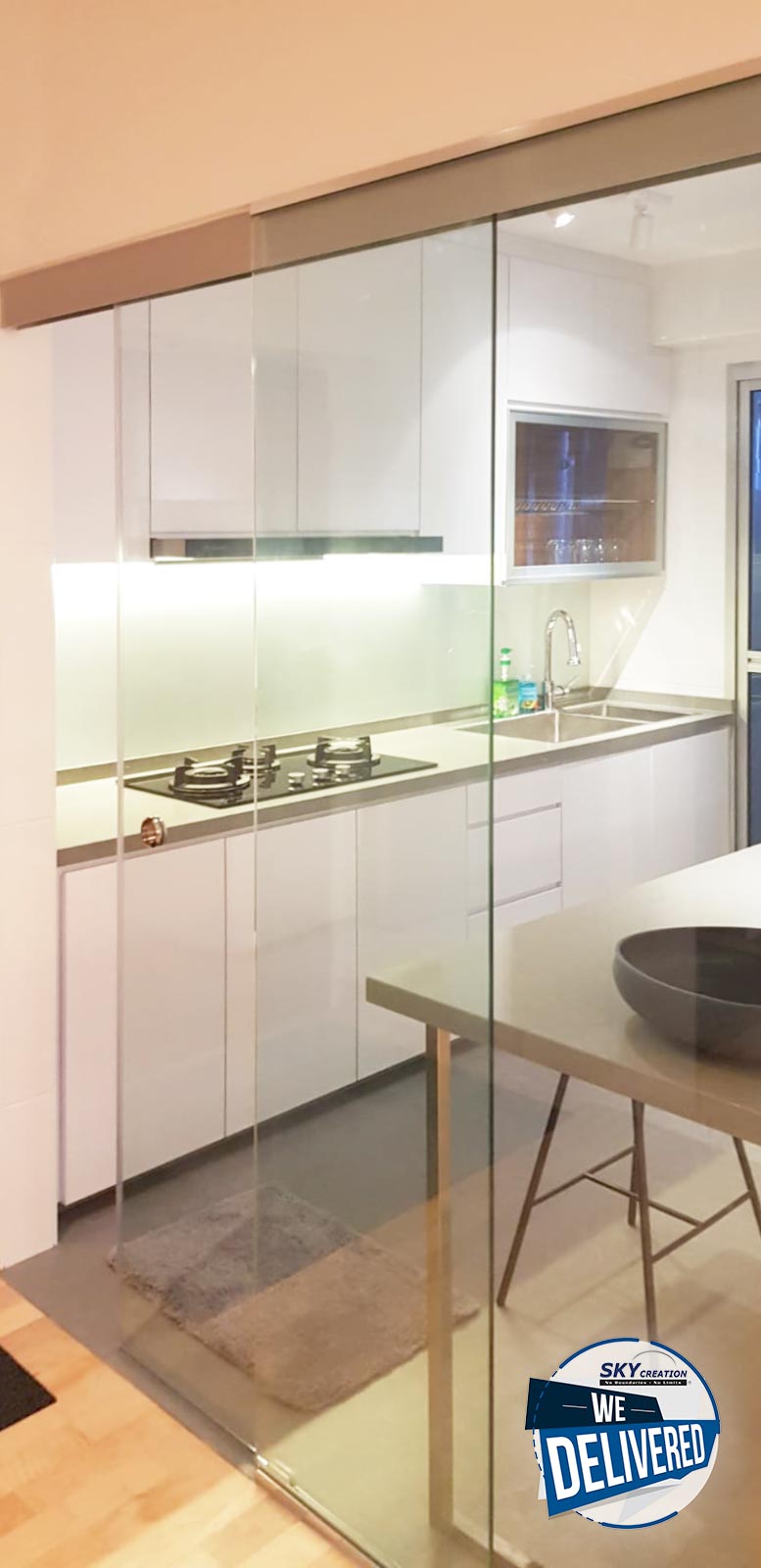 Scandinavian Design - Kitchen - HDB 4 Room - Design by Sky Creation