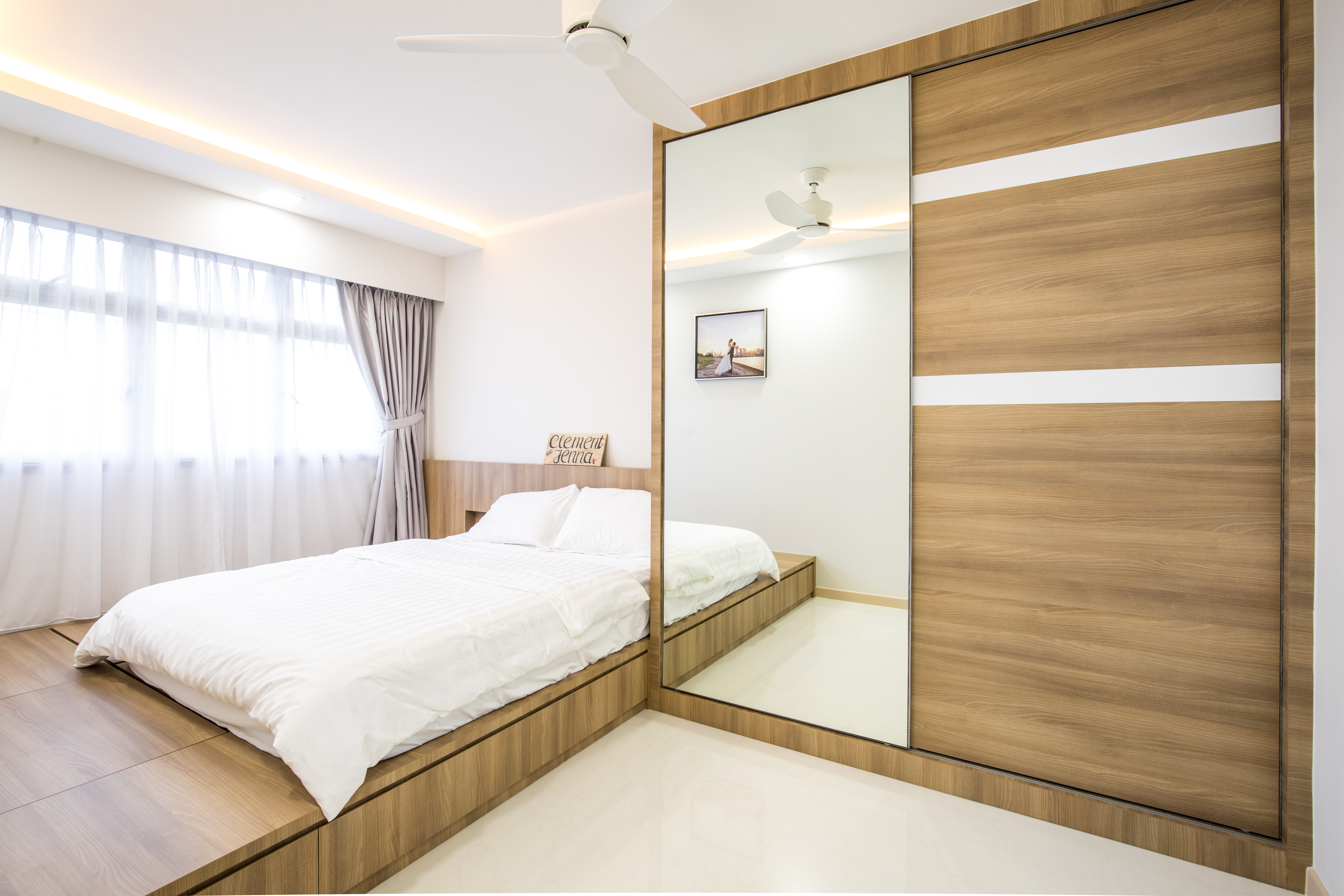 Minimalist Design - Bedroom - HDB 4 Room - Design by Sky Creation