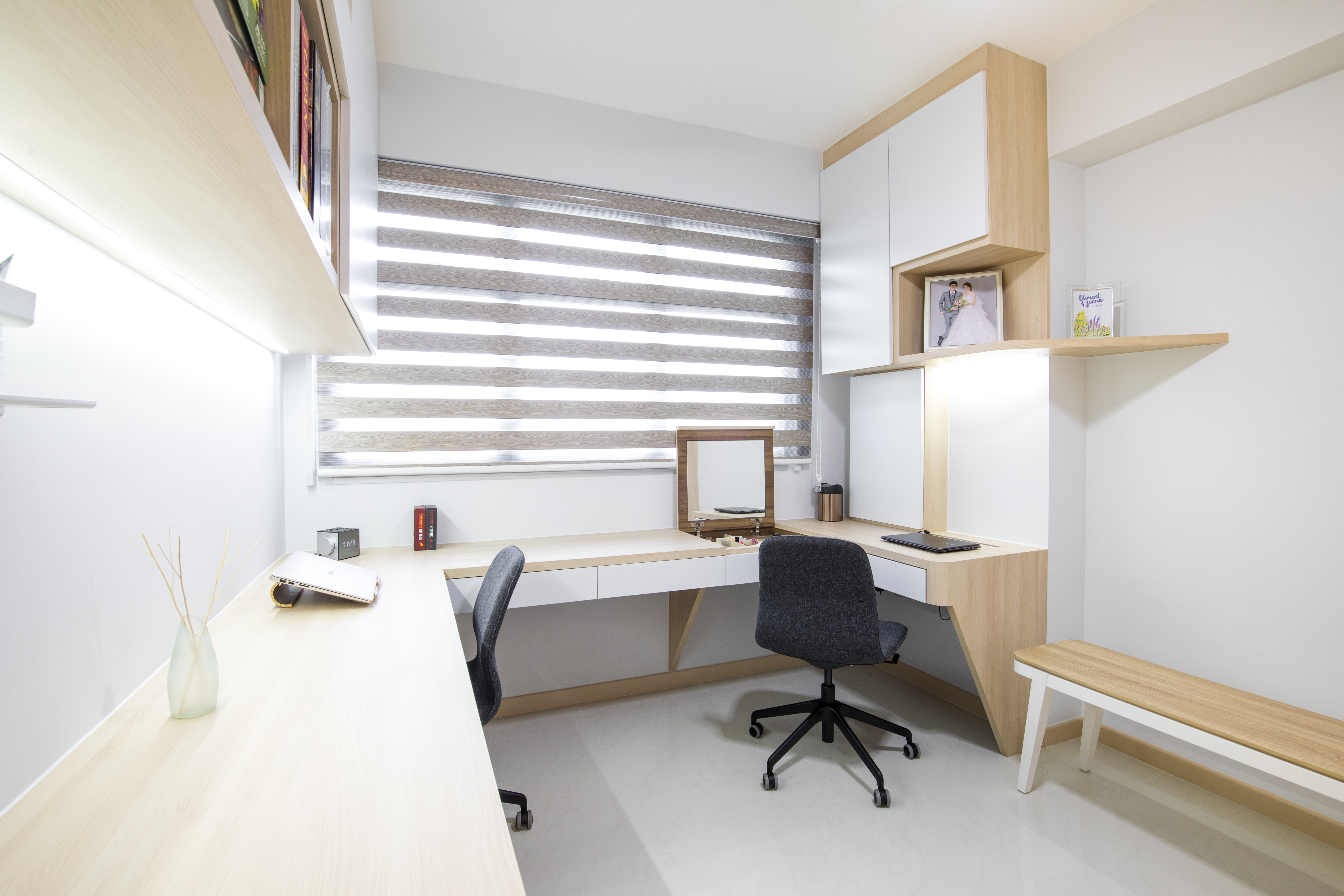 Minimalist Design - Study Room - HDB 4 Room - Design by Sky Creation