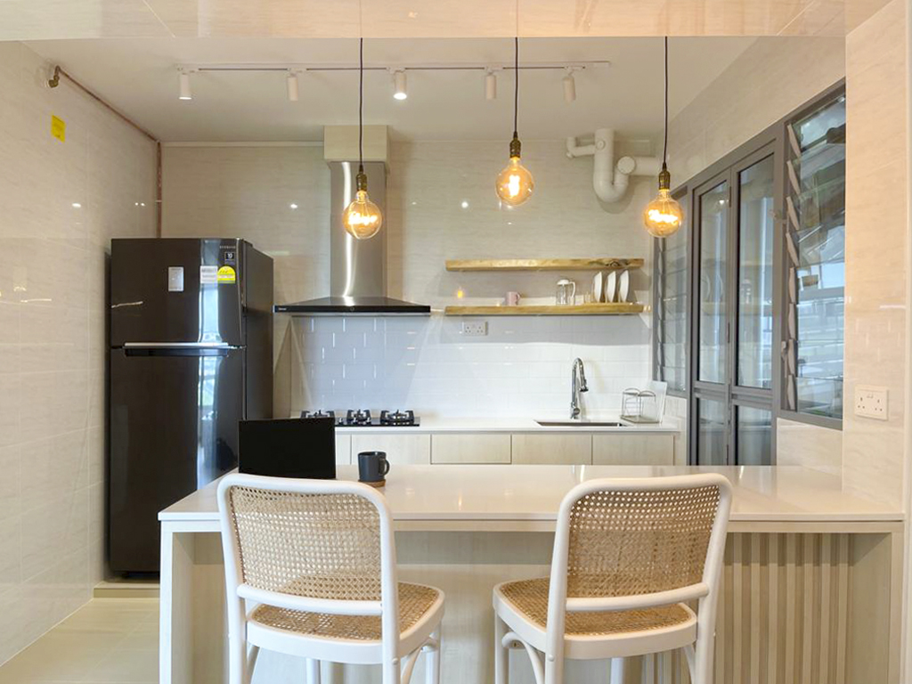 Scandinavian Design - Kitchen - HDB 4 Room - Design by Sky Creation