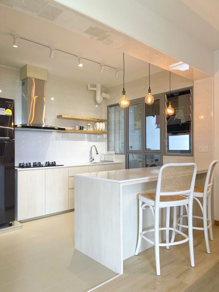 Scandinavian Design - Kitchen - HDB 4 Room - Design by Sky Creation